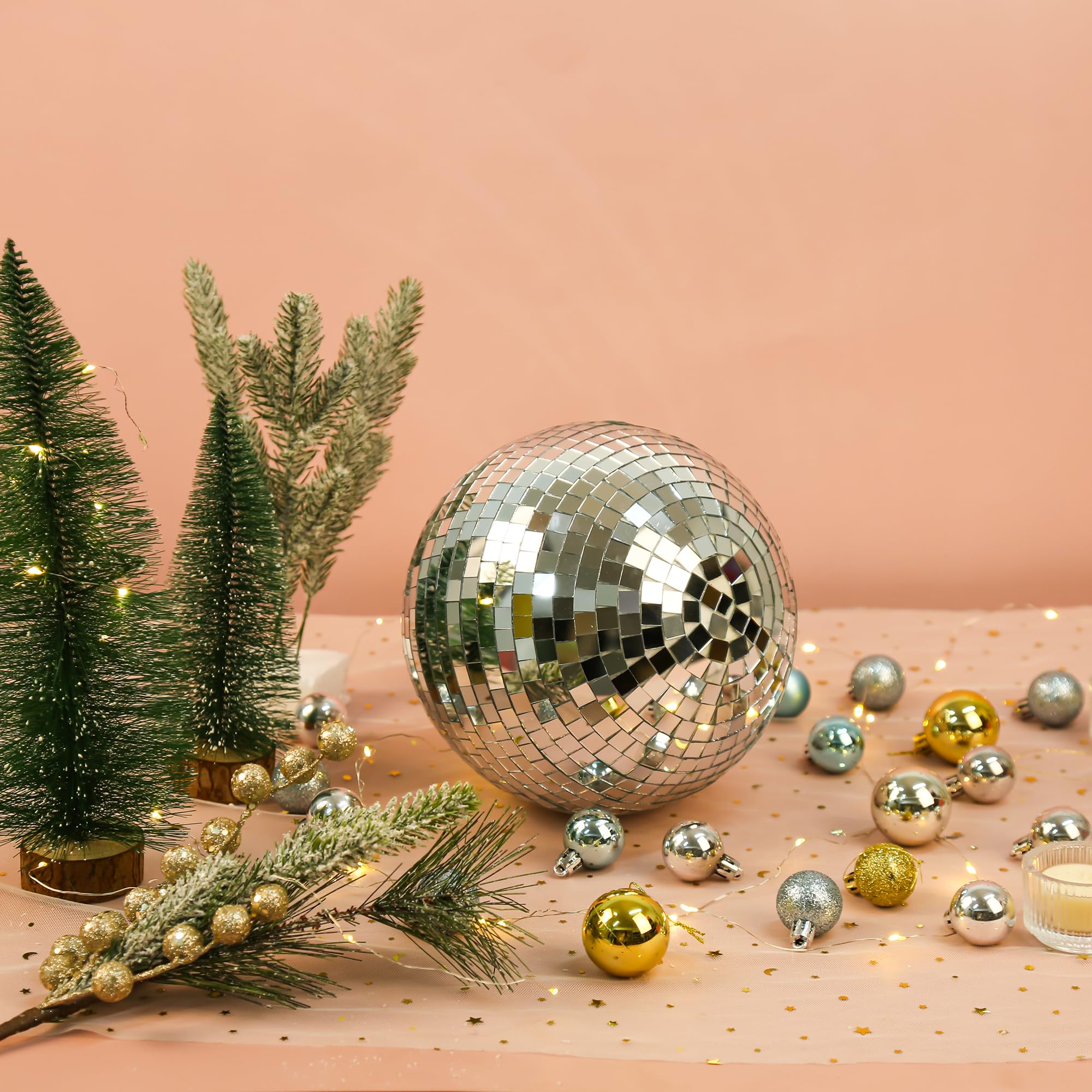 NuLink Disco Ball 12" Disco Ball Decor Hanging Disco Ball Mirror Ball for Party Decoration Wedding Home