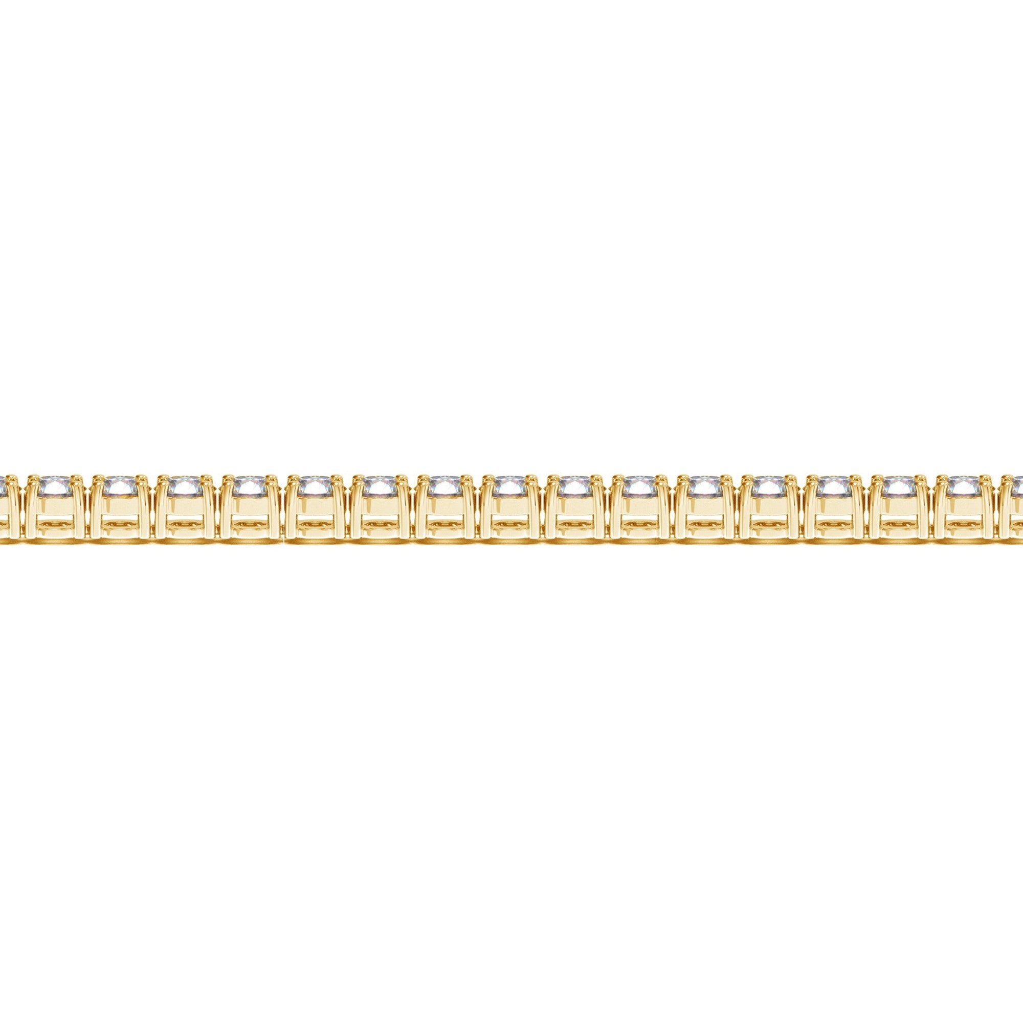 Lab Grown Round Diamond Tennis Bracelet in 14k Yellow Gold (7 cctw F/G VS2/SI1)