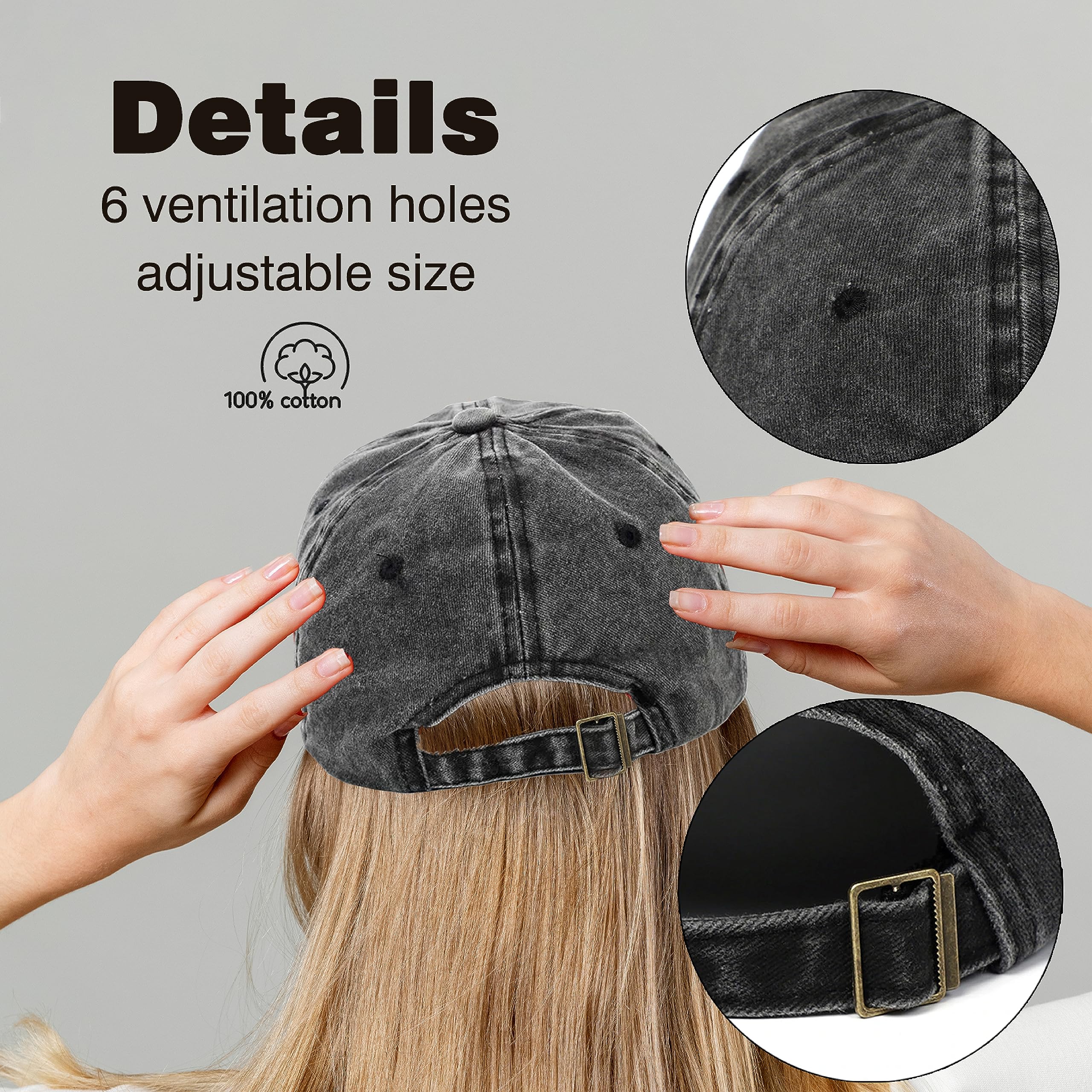 Pishovi Mama Saurus Fun Distressed Washed Black Baseball Cap, Vintage Adjustable Cotton Cap, Birthday for Mom Grandma, Funny Hat Gift for Mom