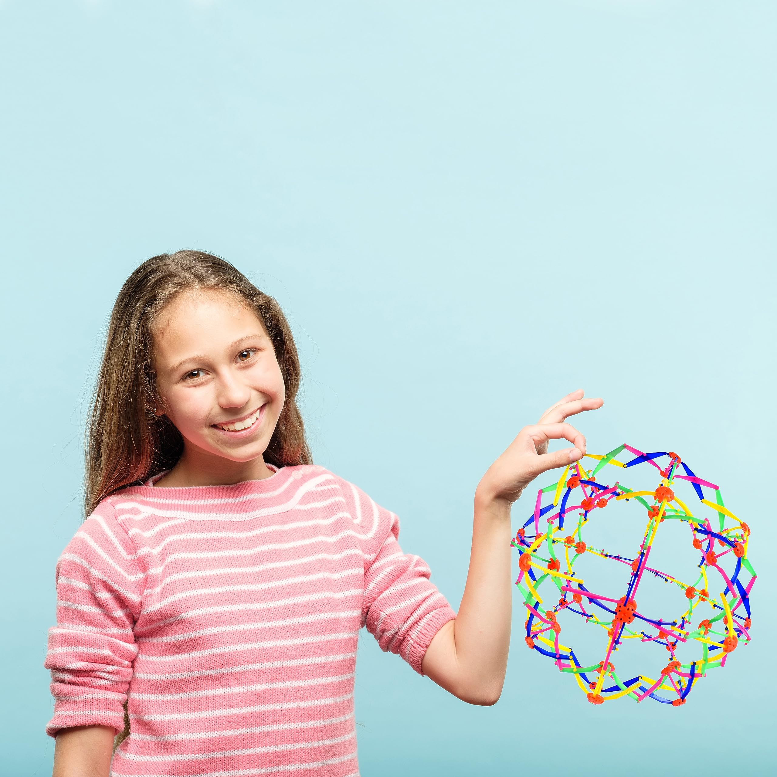 Sunny Days Entertainment Nucleus Expandable Ball – Breathing Toy Sphere for Kids & Adults – Expands from 5.5’’ to 10"
