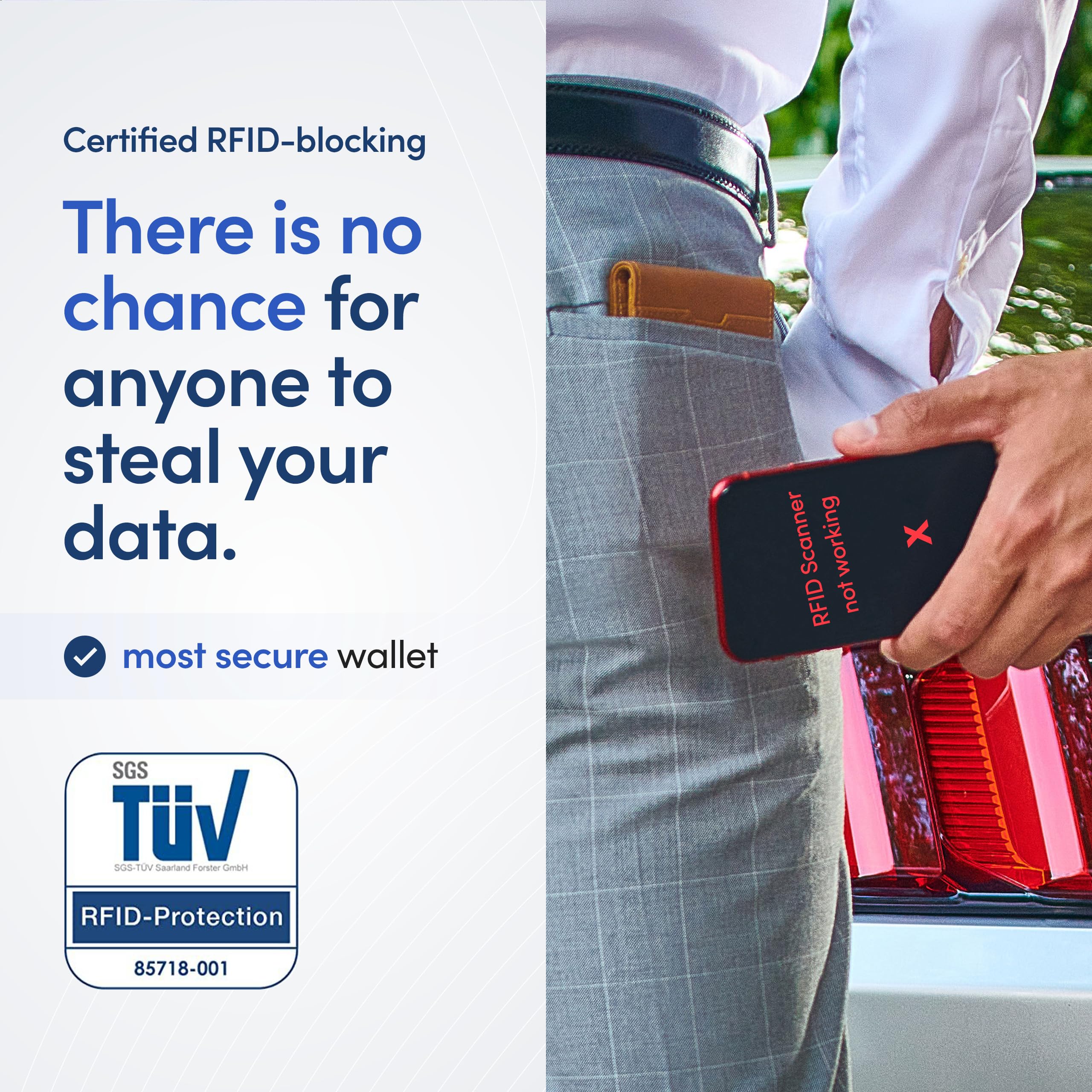 TRAVANDO AirTag* Wallet Mens Wallet with Money Clip Air Tag Wallet Card Holder RFID Blocking Bifold Gifts for Men