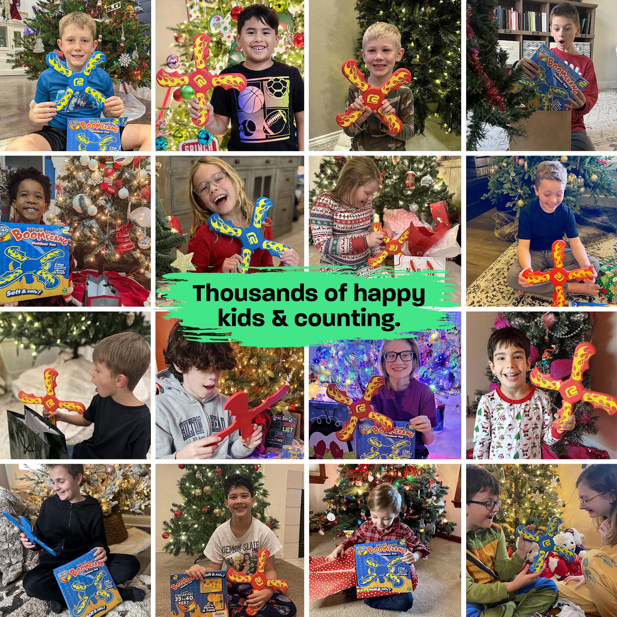 Boomerangs for Kids: Best Soft Flying Toy - Ideal Gifts For Boys & Girls All Ages - Outdoor Flying Disc & Beach Frisbbee for Kids - Fun Stocking Stuffers For Kids - Boys Toys Age 8-10 Year Old & Up