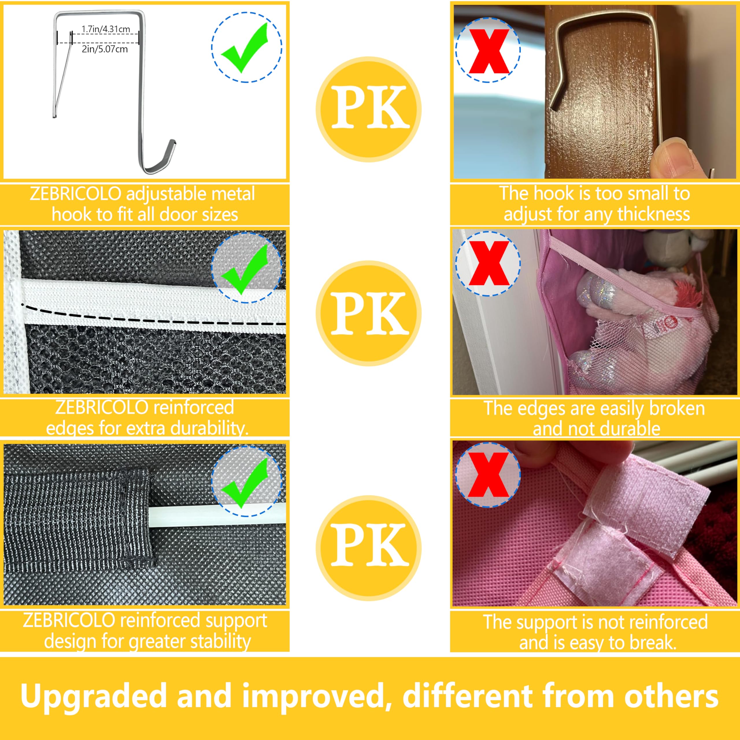 Zebricolo,stuffed animal storage,The solution you have been looking for,stuff animal organizer,Holds a lot,toy storage,Way better than the ceiling hammocks,over the door,stuffy storage,Black+White