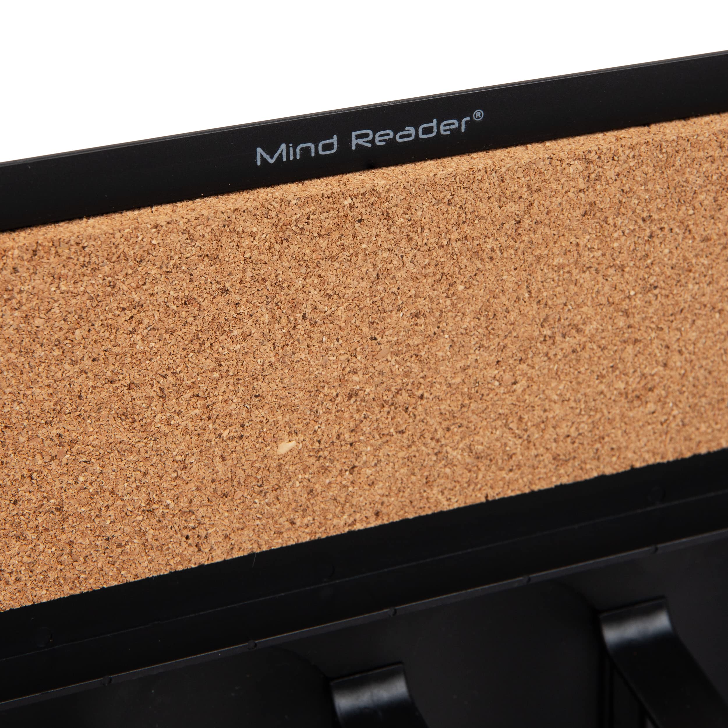 Mind Reader Single Serve Pod Organizer, Wall Mount, 20 Pod Capacity, Magnetic or Adhesive, 10.75" L x 15.5" W x 2.5" H, Black