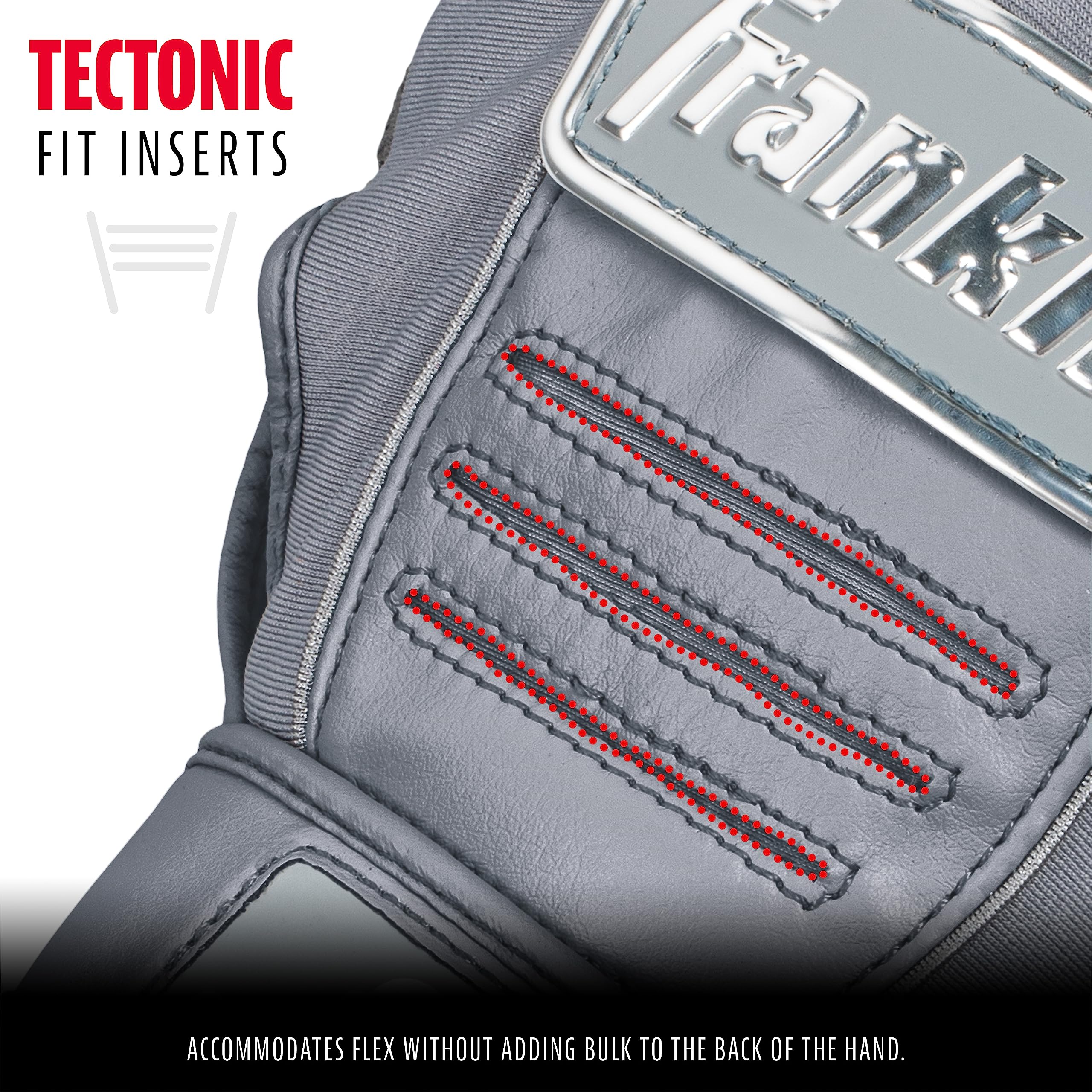 Franklin Sports CFX Pro Batting Gloves - Official MLB Baseball Softball Gloves - Premium Leather - Adult Small - Gray Chrome