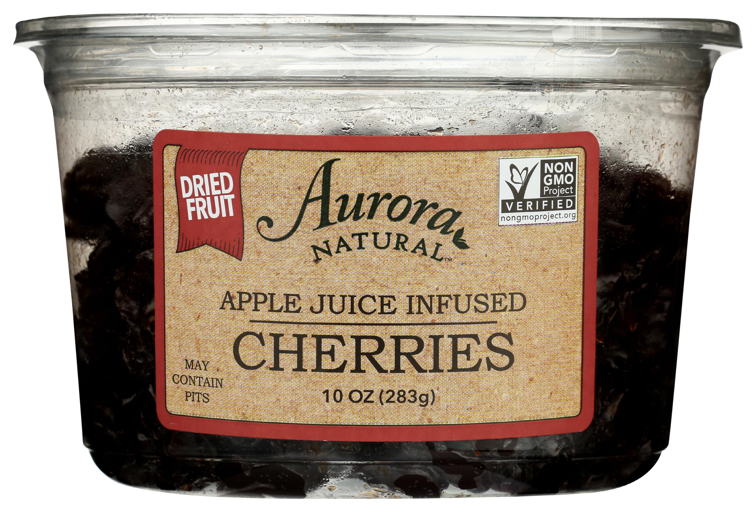 Aurora Natural Products Apple Juice Infused Cherries, 10 Ounce