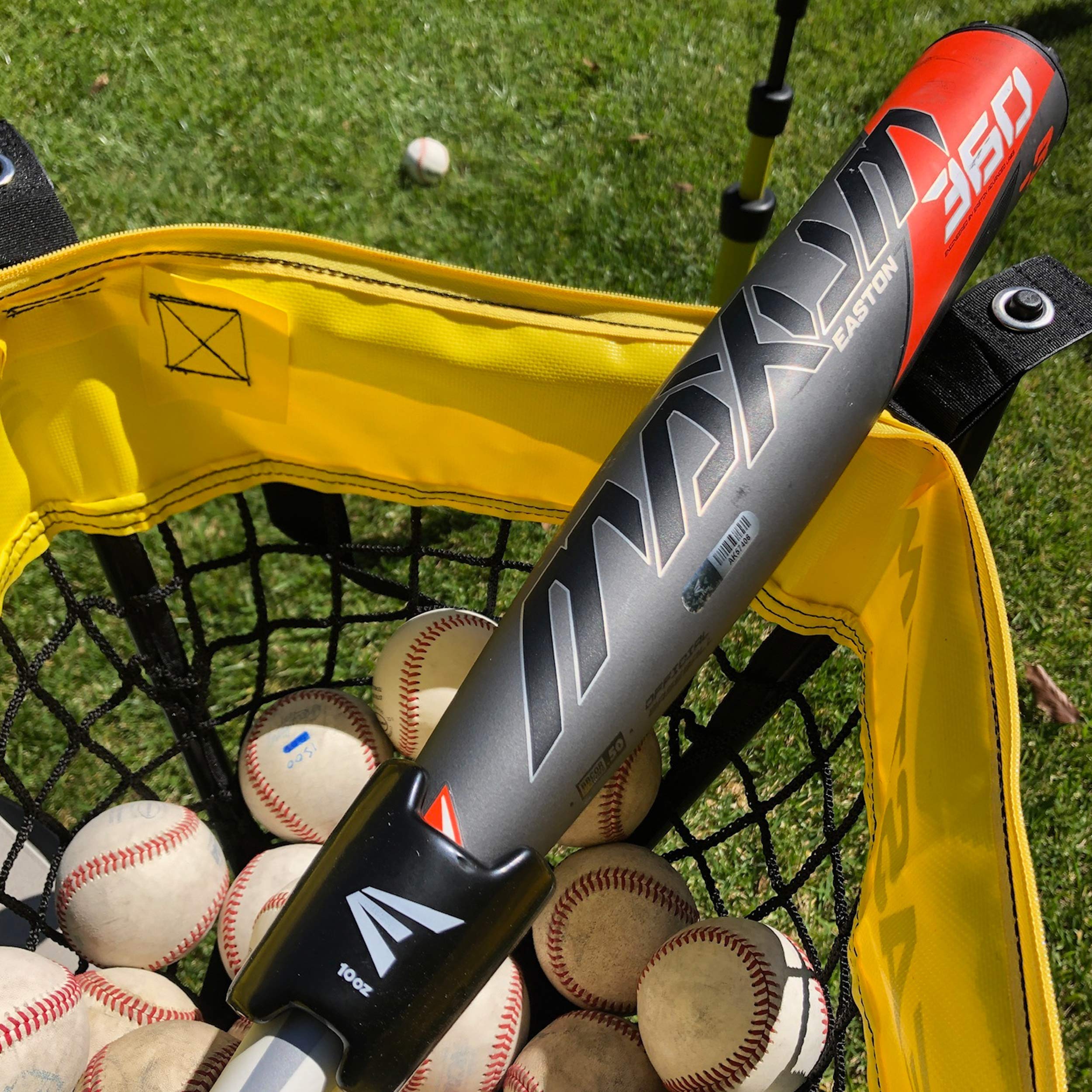 Easton | BALL CADDY and STAND | BASEBALL / SOFTBALL | Holds 100 Baseballs, 50 Softballs