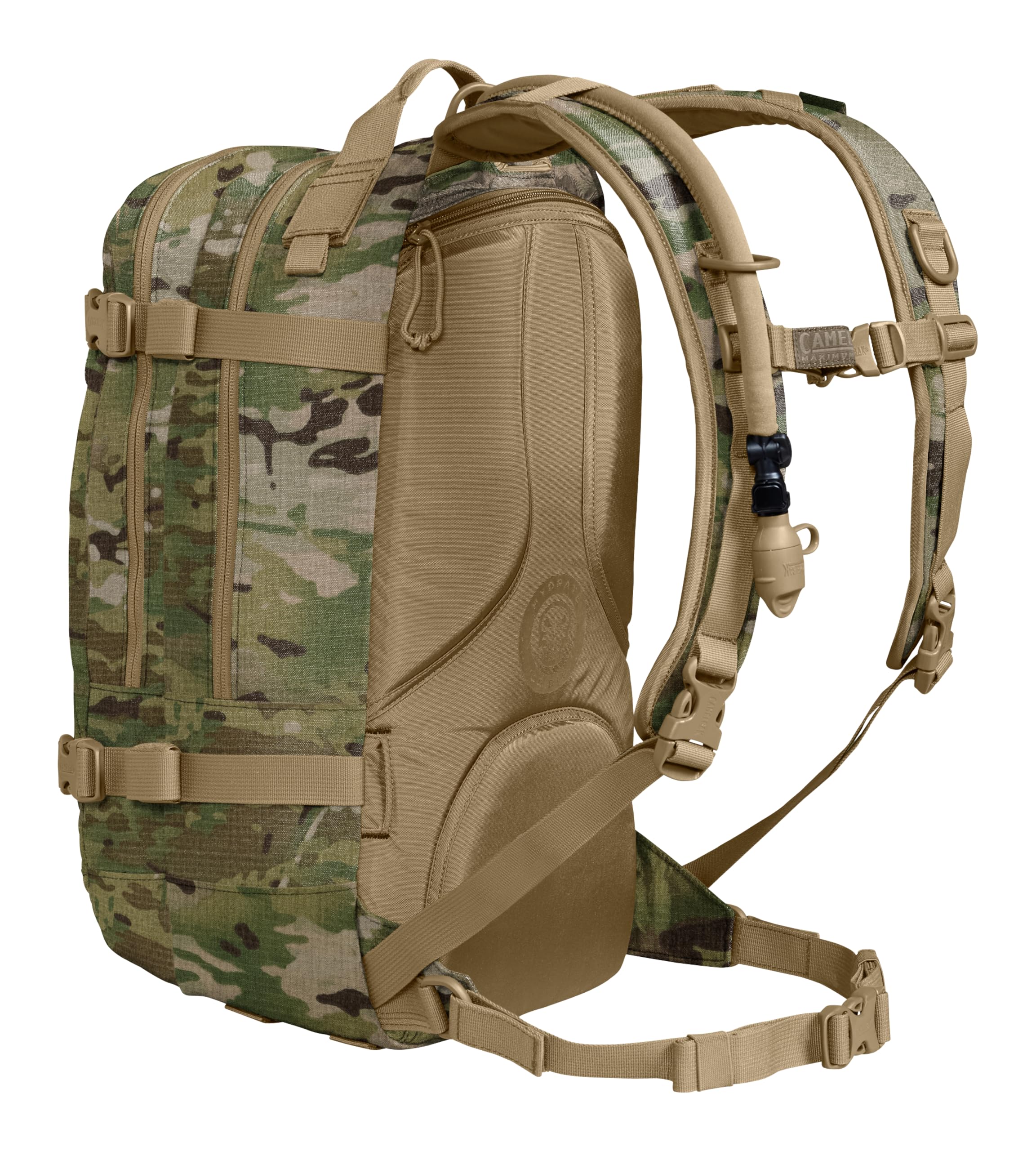 CamelBak H.A.W.G. Tactical Hydration Backpack with 100oz/3L Mil Spec Crux Reservoir Bladder - MOLLE, Multicam