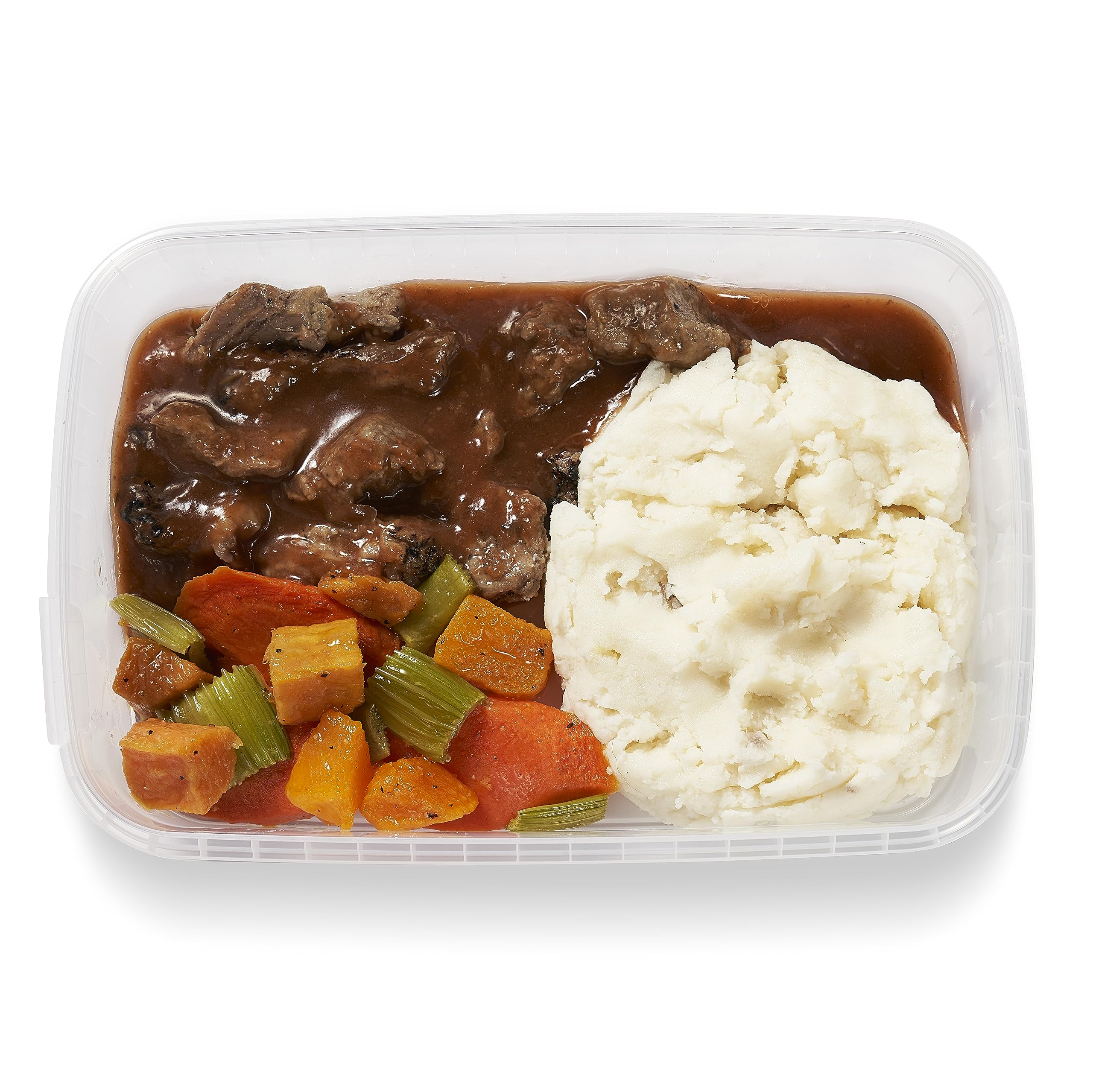 Amazon Kitchen, Slow Roasted Beef & Mashed Potatoes, Single Serve Meal, 12 Oz