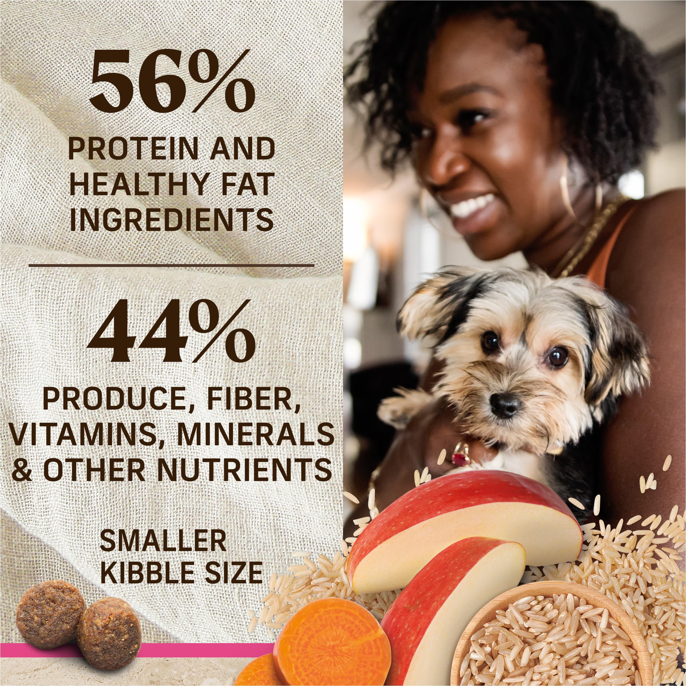 Merrick Healthy Grains Premium Dry Dog Food for Small Dogs, Wholesome and Natural Kibble, Small Breed Recipe - 12.0 lb. Bag