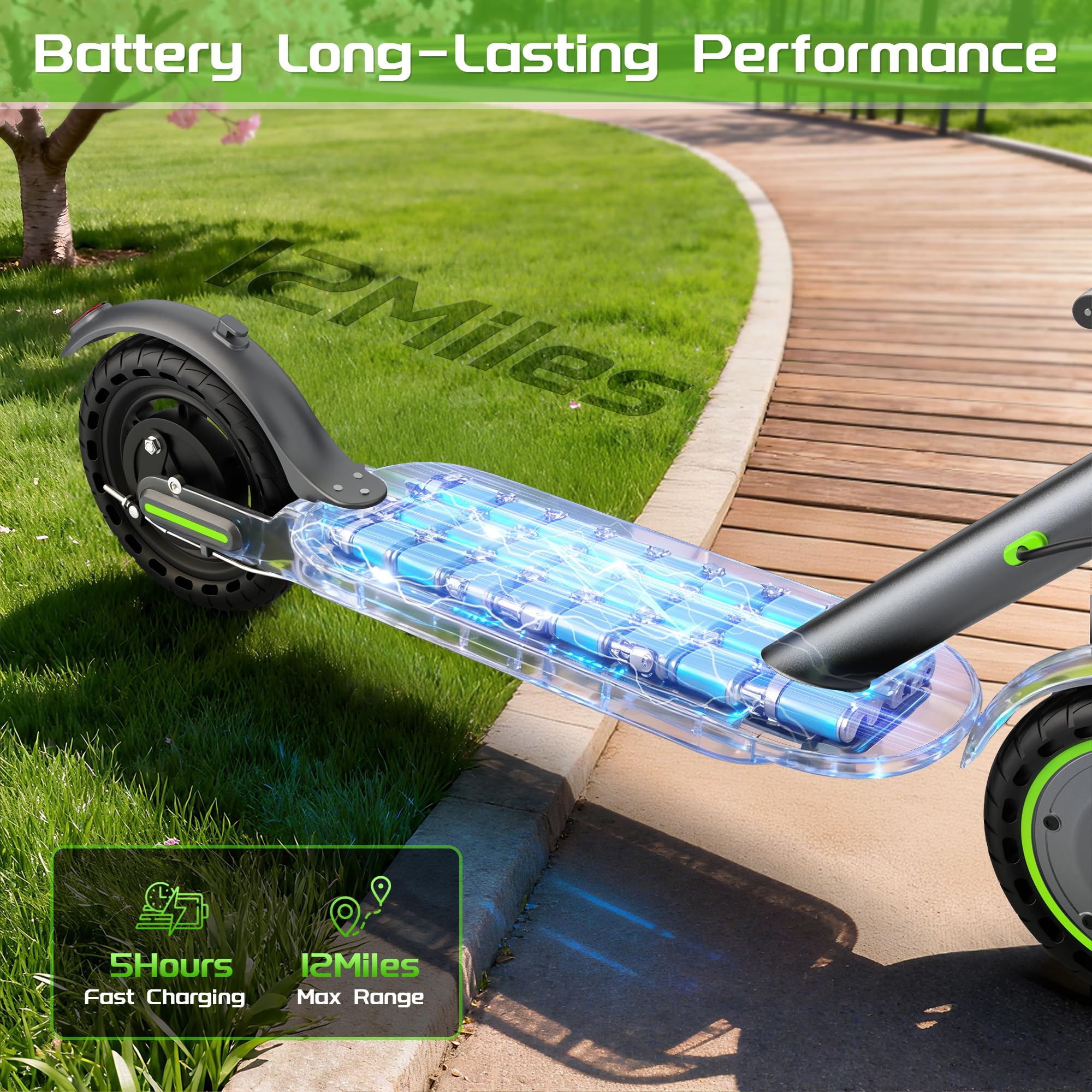 MAXSHOT Electric Scooter Adults & Big Kids, Top Speed 9/16/19/22MPH, 10/12/16/21/50Miles Range, 6.5"/8.5"/14" Tires Folding Commuter Escooter with Dual Suspension for Commuting, APP Control