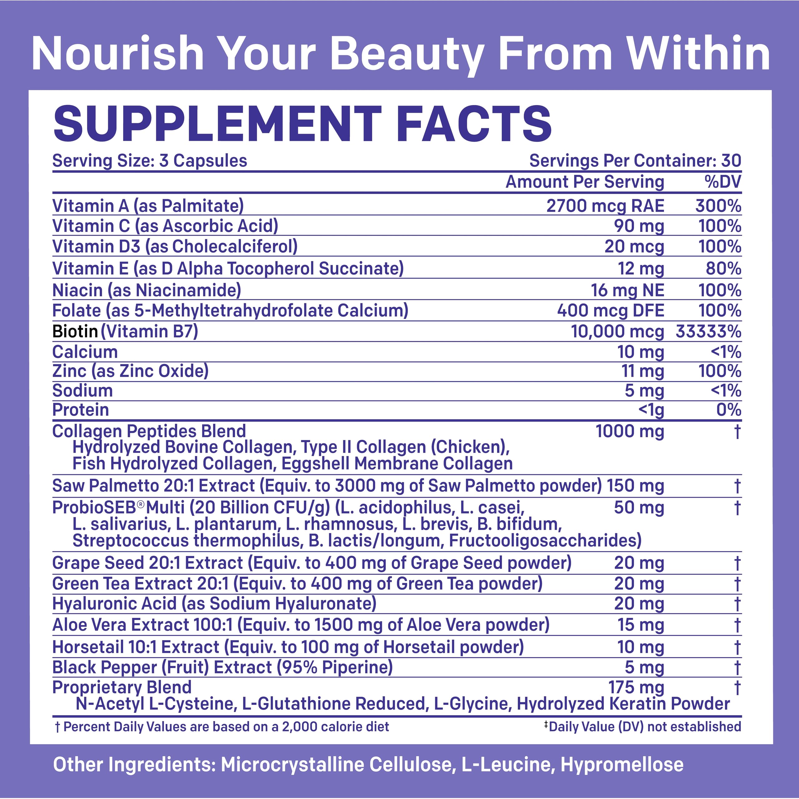 27-in-1 Hair Skin and Nails Vitamins (6810mg) w/Biotin and Collagen Hair Growth Vitamins with Probiotics and Saw Palmetto, 90 ct - 28-in-1 Quercetin with Bromelain for Daily Immune Defense (120ct)