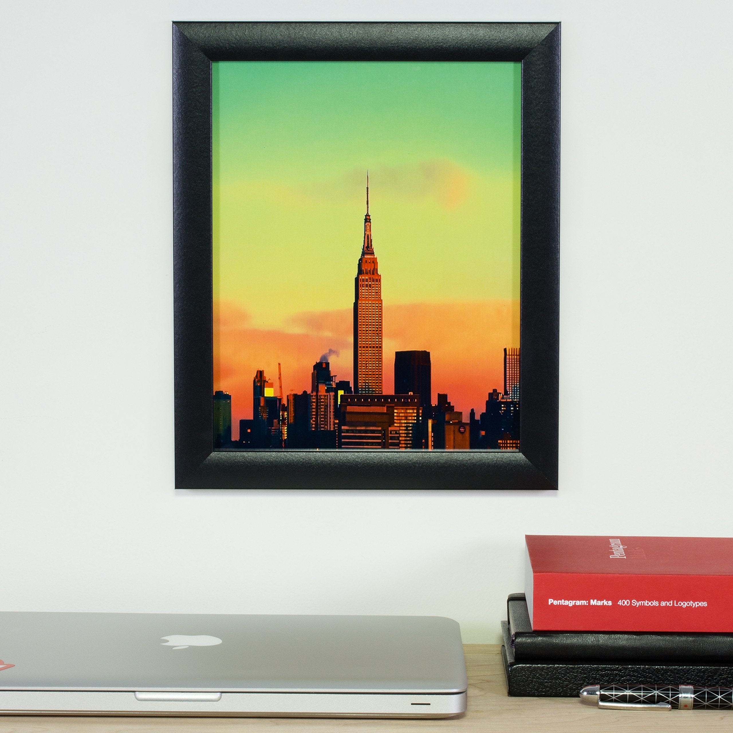Craig Frames 18x24 Poster Frame | Contemporary 1" Premium Matte Black | High Clarity Acrylic (Plexiglass)
