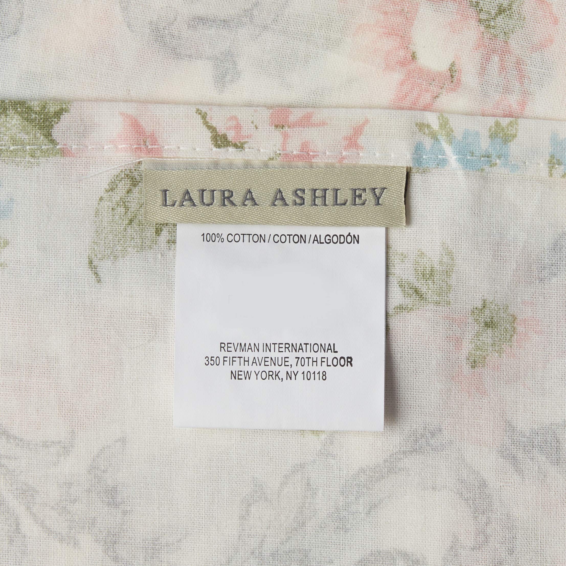 Laura Ashley - Queen Comforter Set, Reversible Cotton Bedding with Matching Shams & Bedskirt, Stylish Home Decor for All Seasons (Harper Sage, Queen)
