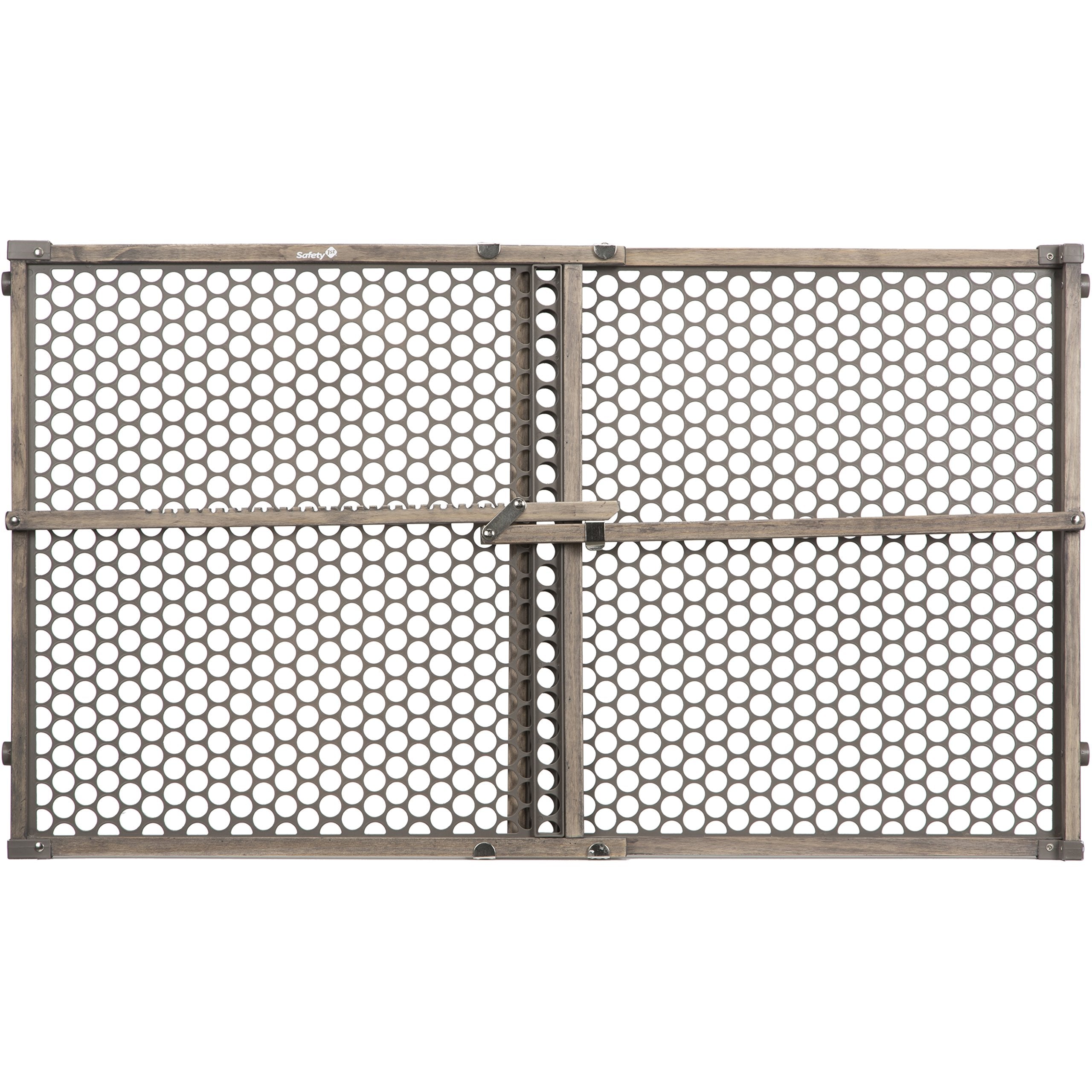 Safety 1st Vintage Wood Baby Gate with Pressure Mount Fastening, Grey