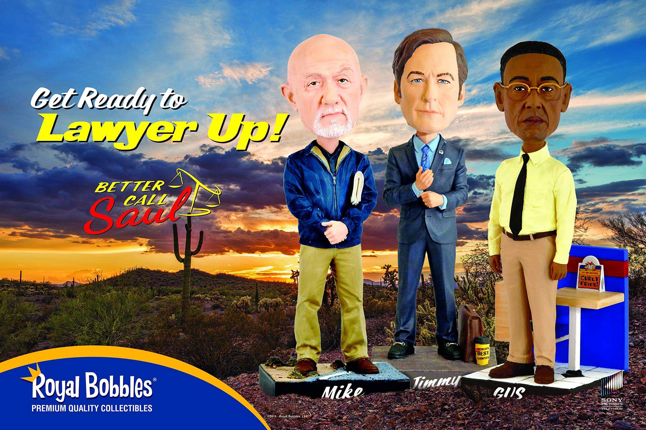Royal Bobbles Better Call Saul Gus Fring Collectible Bobblehead Statue