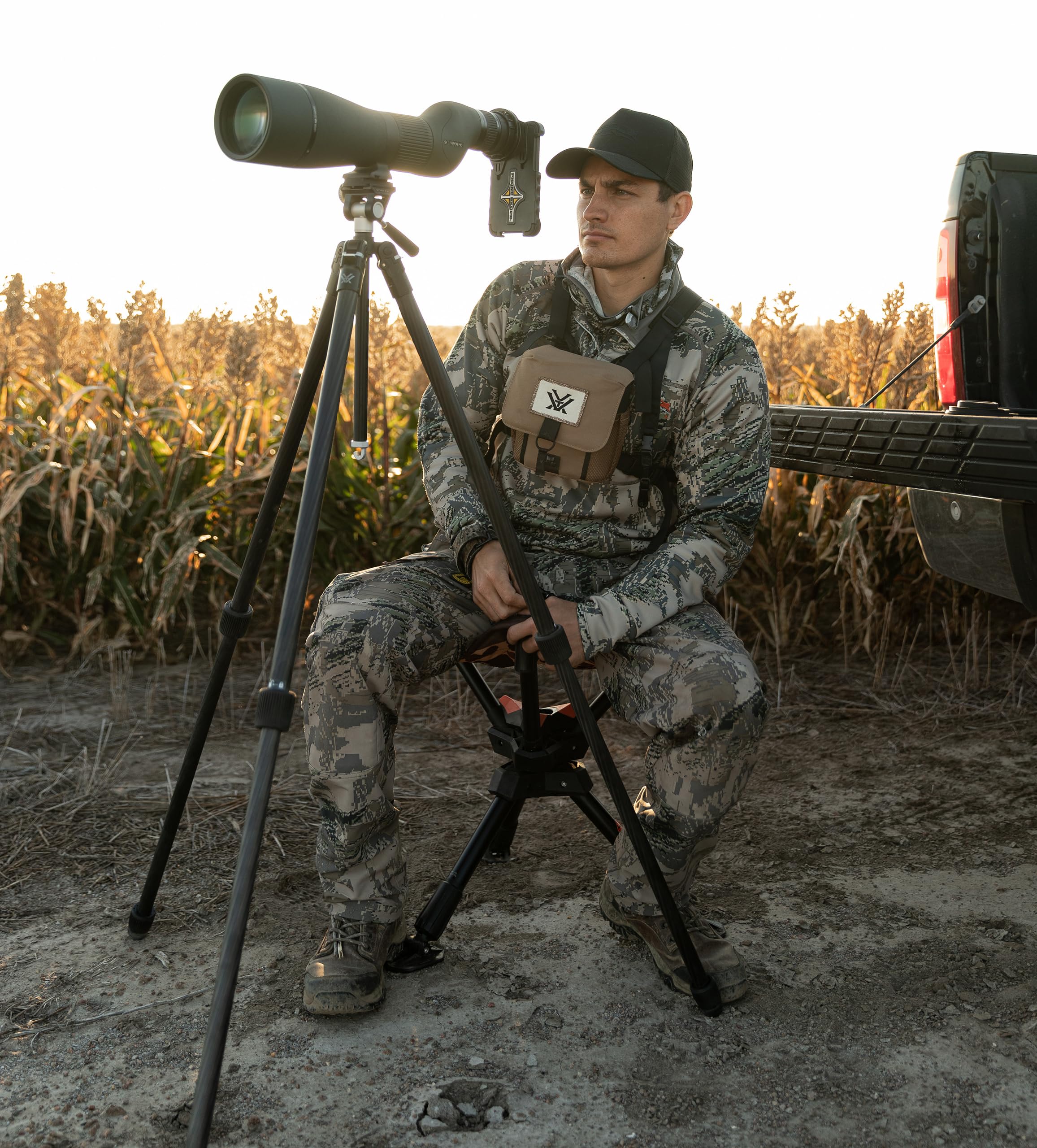 Vortex Optics Ridgeview Carbon Tripod Kit Black