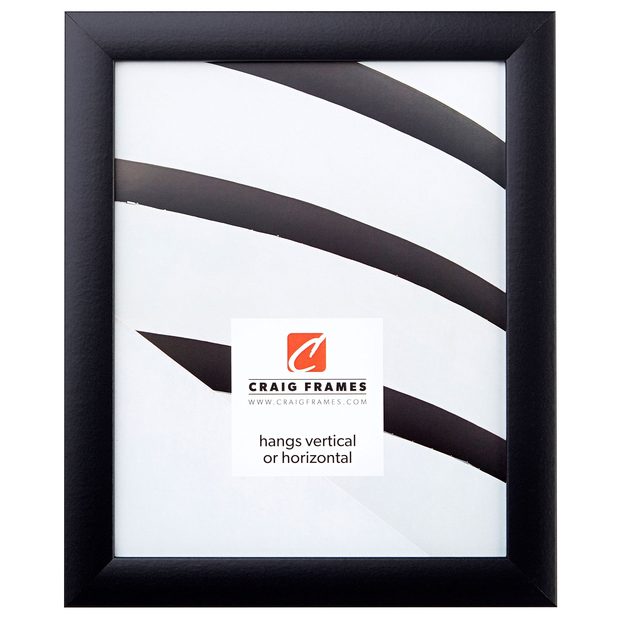 Craig Frames 18x24 Poster Frame | Contemporary 1" Premium Matte Black | High Clarity Acrylic (Plexiglass)