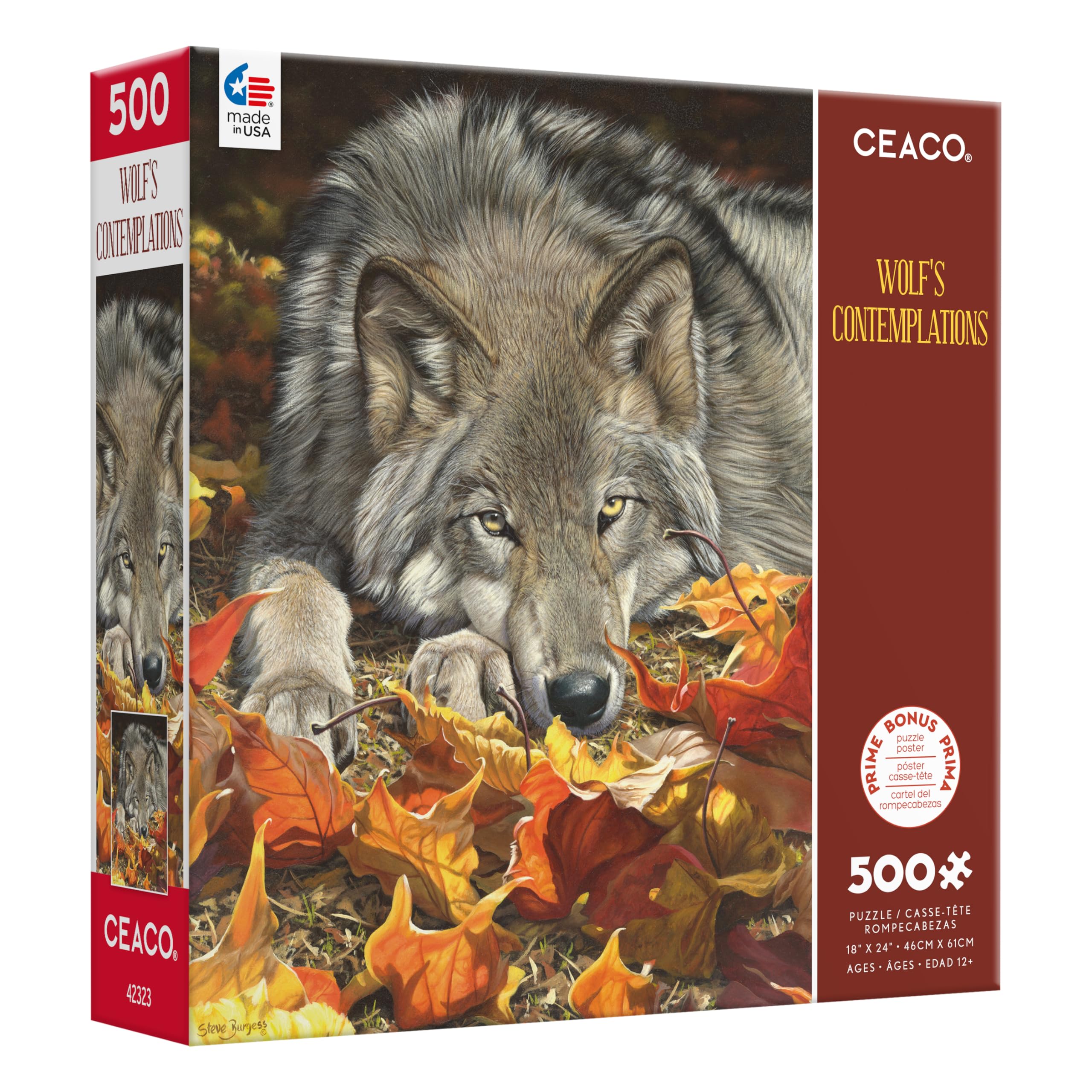 Ceaco - Wolf's Contemplation - 500 Piece Jigsaw Puzzle