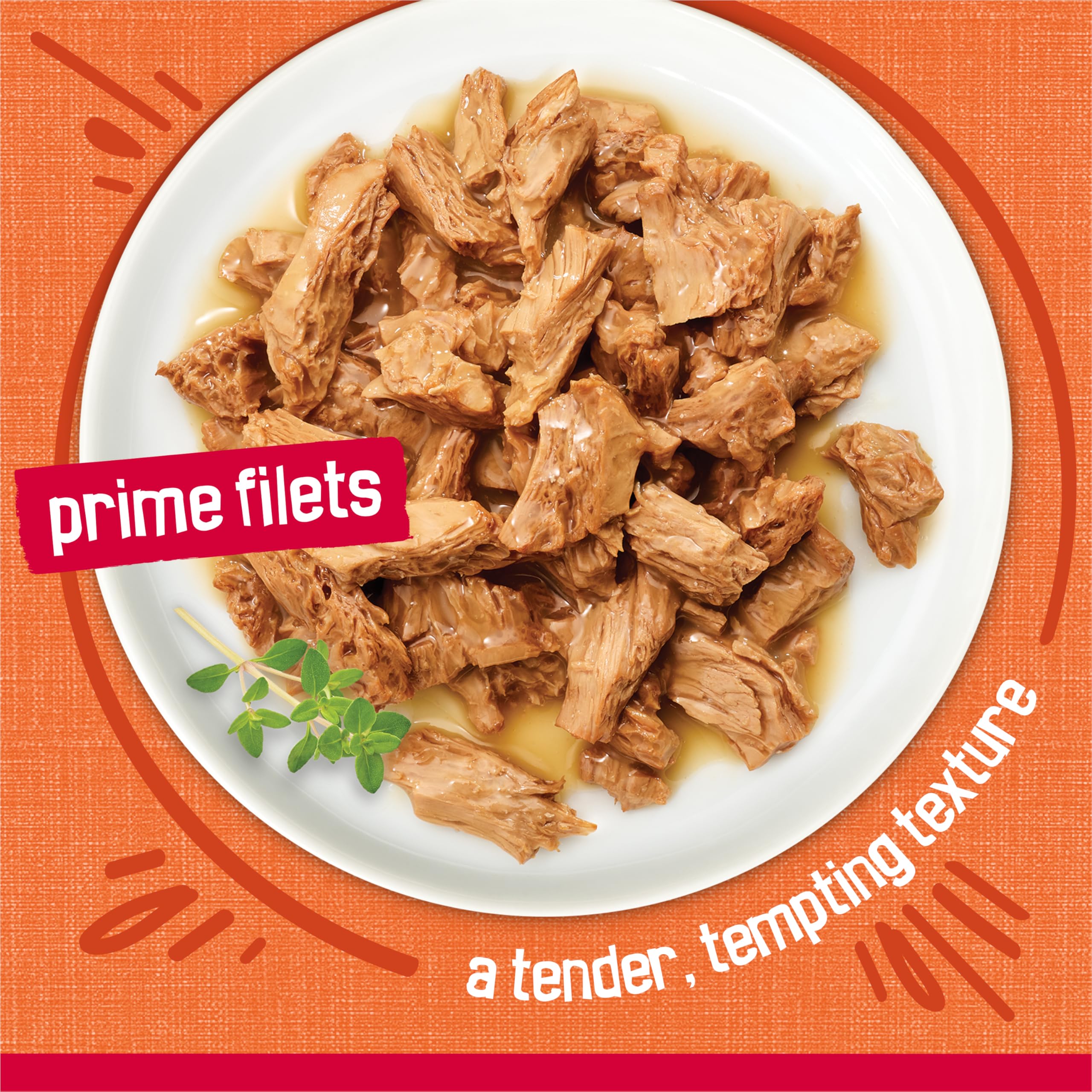 Purina Friskies Prime Filets Chicken and Tuna Dinner in Wet Cat Food Gravy - (Pack of 24) 5.5 oz. Cans