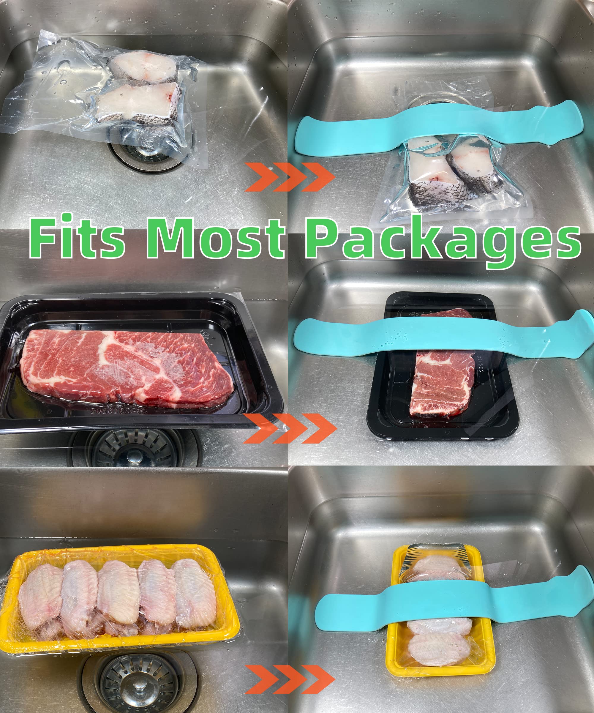 Shaful Thaw Belt - (White) Thaws frozen meat Faster & 100% Safer - Thaws in minutes instead of hours