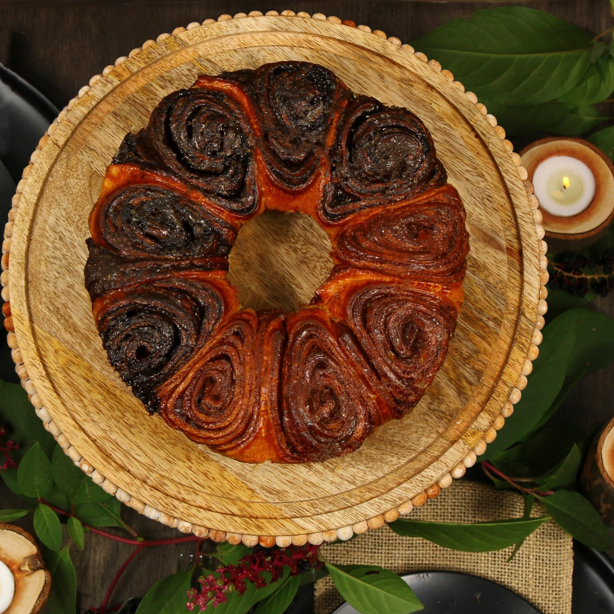 Chocolate N’ Cinnamon Babka Cake | 32 Oz Babka Bread | Valentines Gift Basket | Christmas, Valentines or Thanksgiving | Gift Idea for Men, Women, Colleagues & Friends