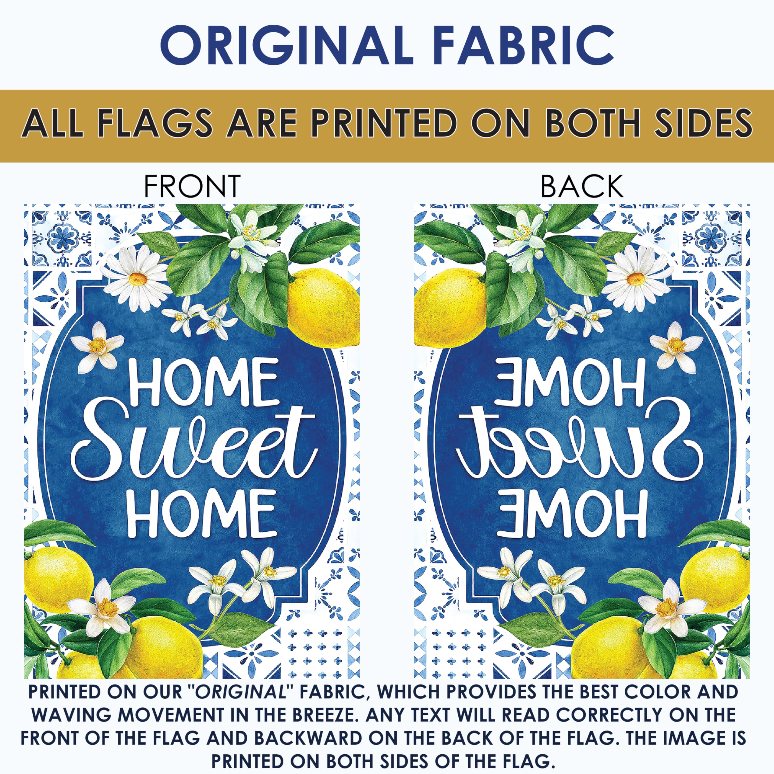 Toland Home Garden 1112695 Citrus Casa Summer Flag, Double Sided for Outdoor Spring House Yard Decoration