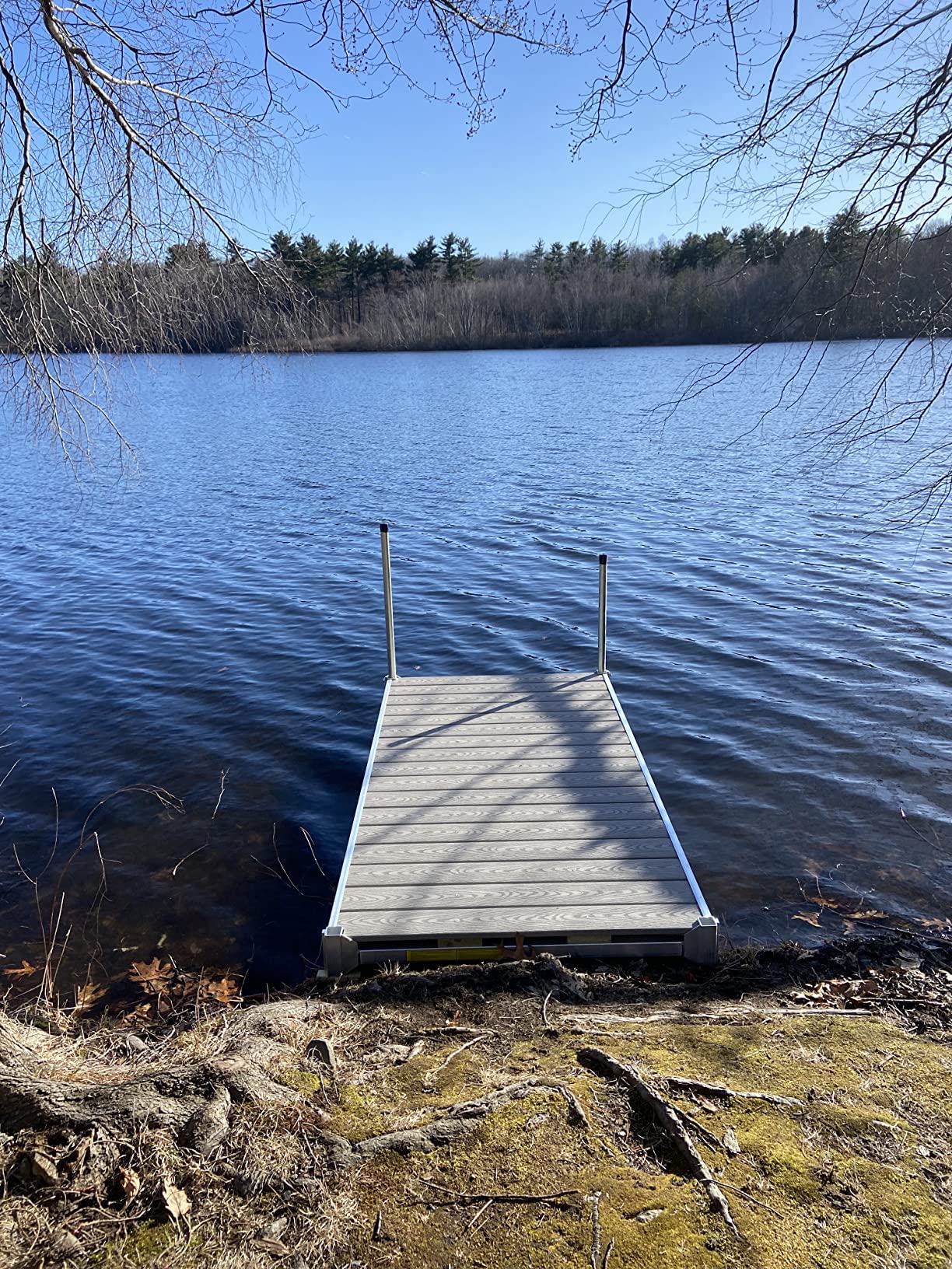 MotoAlliance® 8x4 Aluminum Dock Frames and Decking Kits. Heavy Duty & Maintenance Free. Great for Lakes, Rivers & Shorelines. (8x4 Dock Section)
