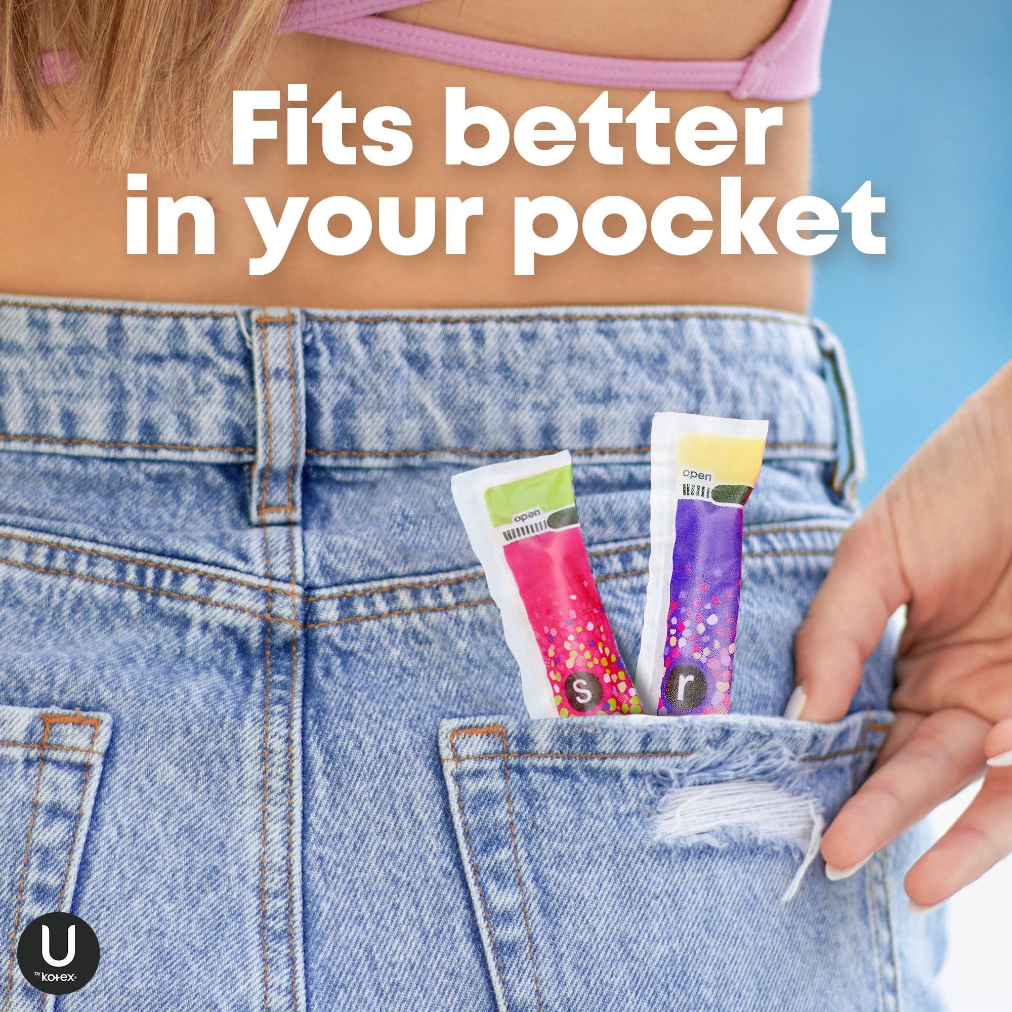U by Kotex Click Multipack Tampons, Compact, Regular/Super Absorbency, Unscented, 180 Count (6 Packs of 30) (Packaging May Vary)