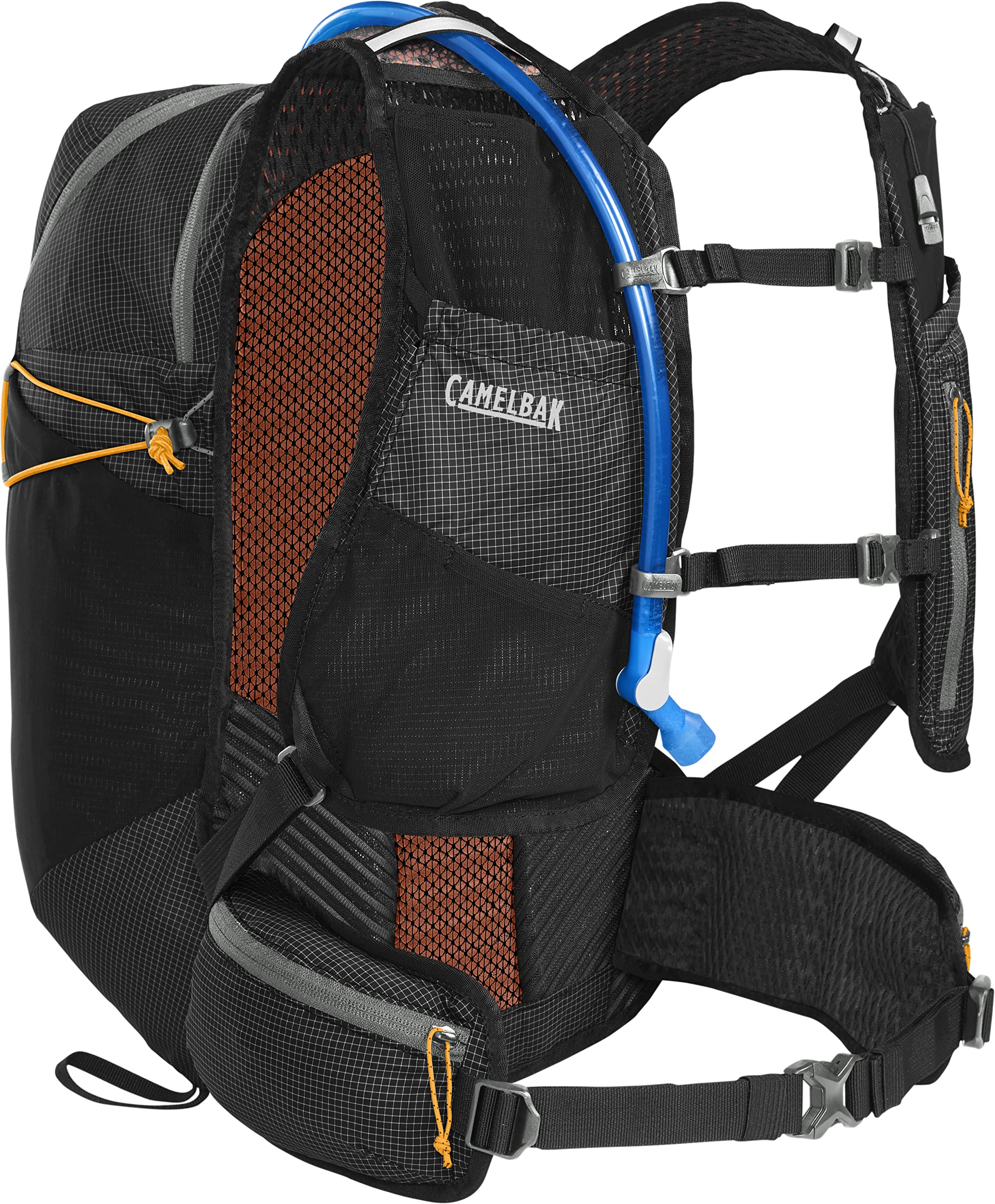CamelBak Octane 22 Multisport Hydration Pack - 70oz, 2L Fusion Reservoir, Black/Apricot