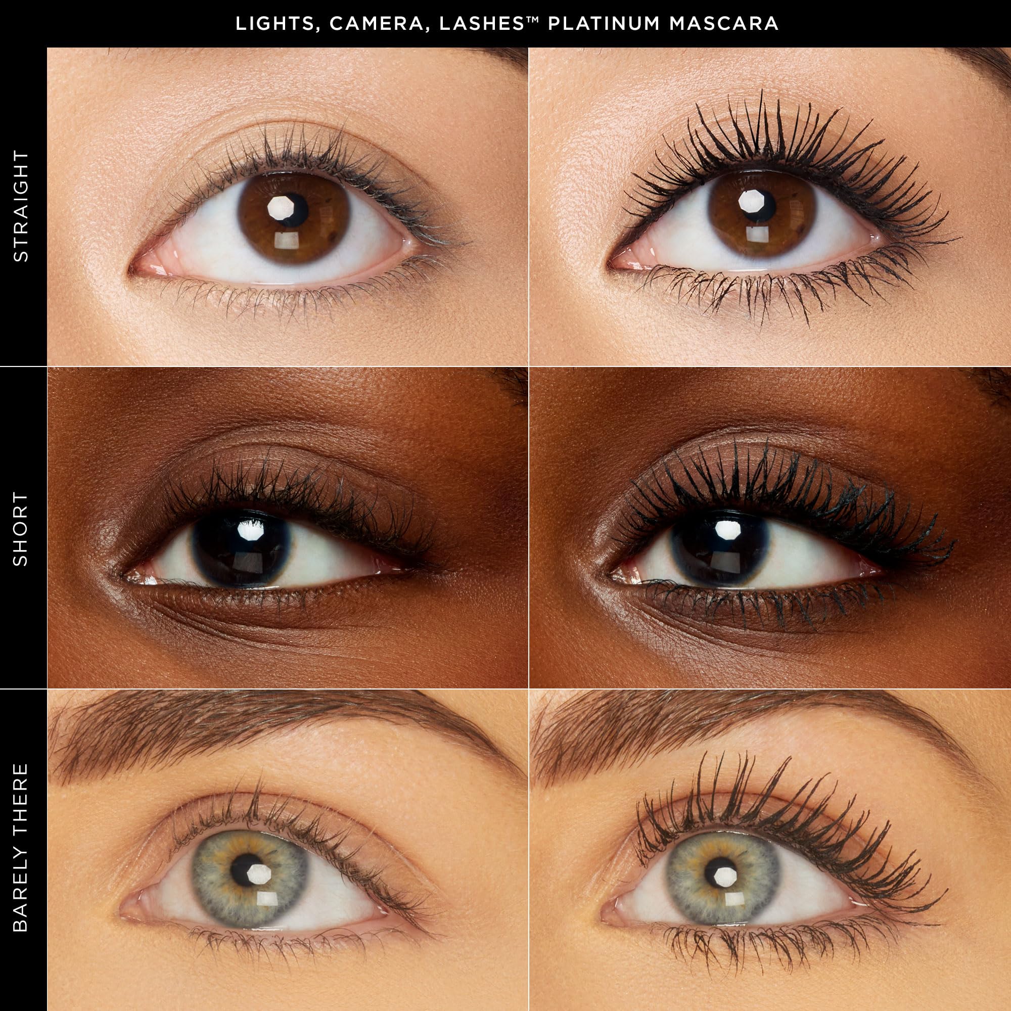 tarte lights, camera, lashes platinum volumizing mascara – Black Tinted Peptide Lash Serum mascara for Volume & Length, Smudge-Proof, Flake-Free, Vegan & Cruelty-Free, full size, black
