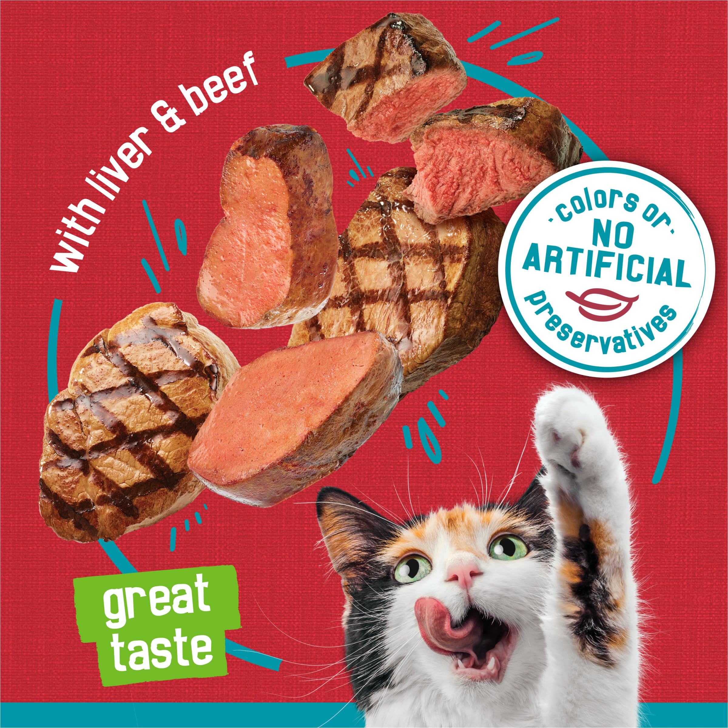 Purina Friskies Wet Cat Food Tasty Treasures Pate With Liver and Beef - (Pack of 24) 5.5 oz. Cans