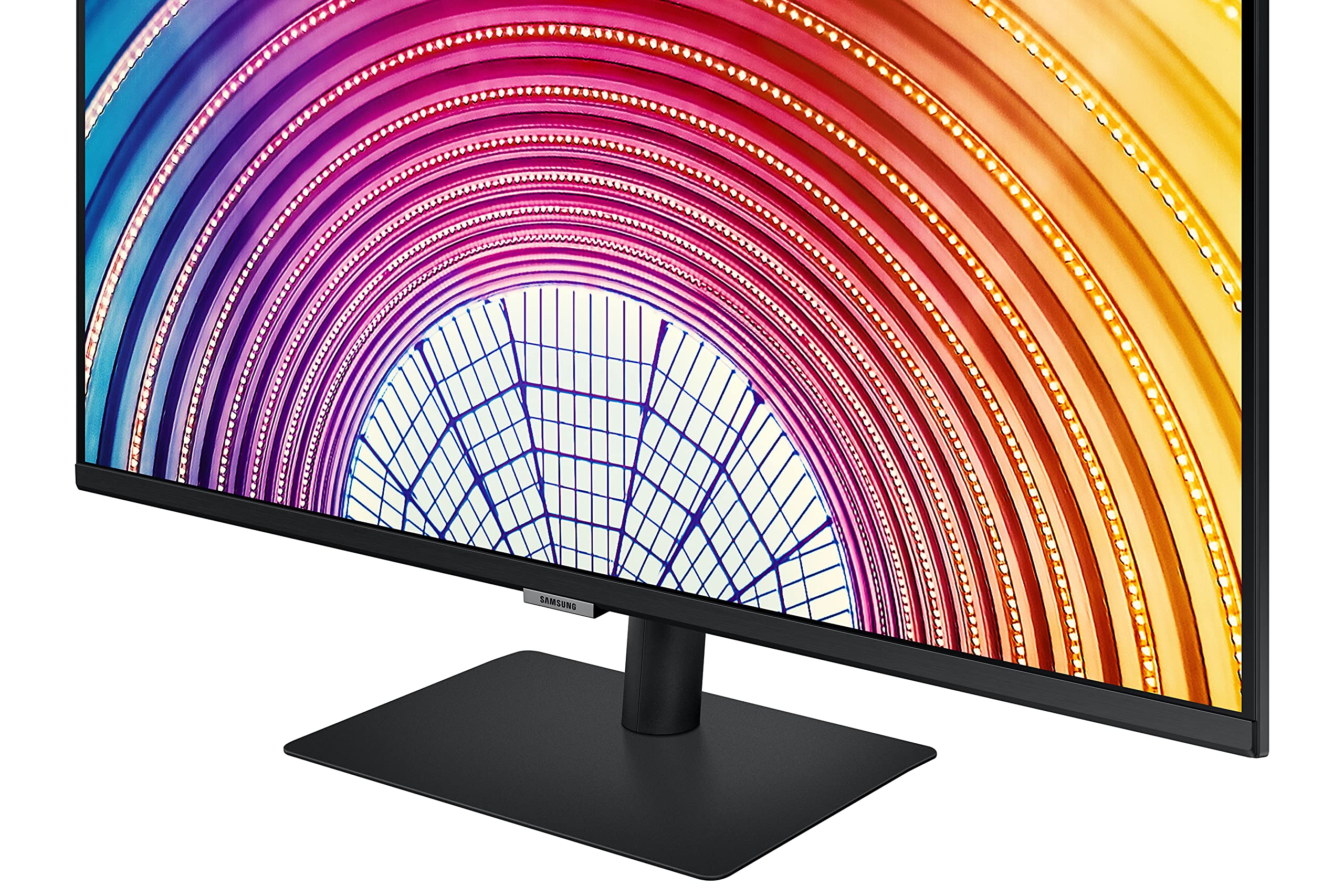 SAMSUNG S60UA Series 27-Inch Viewfinity WQHD Computer Monitor, 75Hz, IPS Panel, USB-C, HDR10 (1 Billion Colors), Height Adjustable Stand, TUV-Certified Intelligent Eye Care (LS27A600UUNXGO),Black