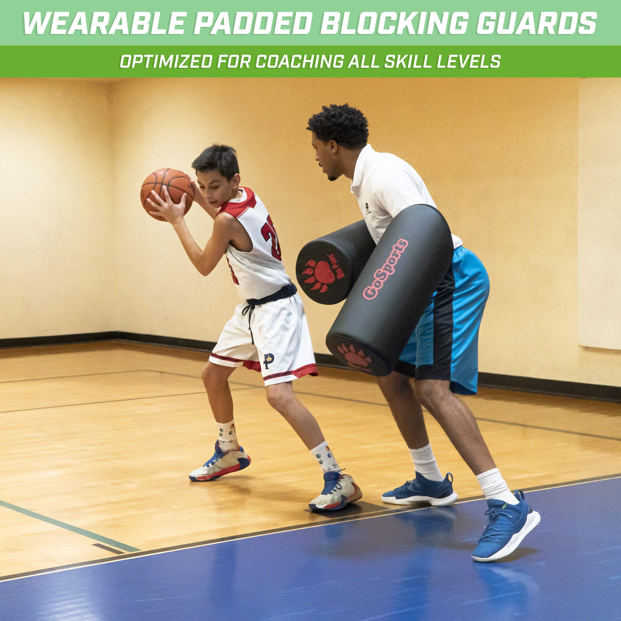 GoSports Padded Blocking and Sparring Training Pads - 2 Pack for Martial Arts and Sports Training (Basketball, Football, Lacrosse, MMA and More) - Choose Your Style