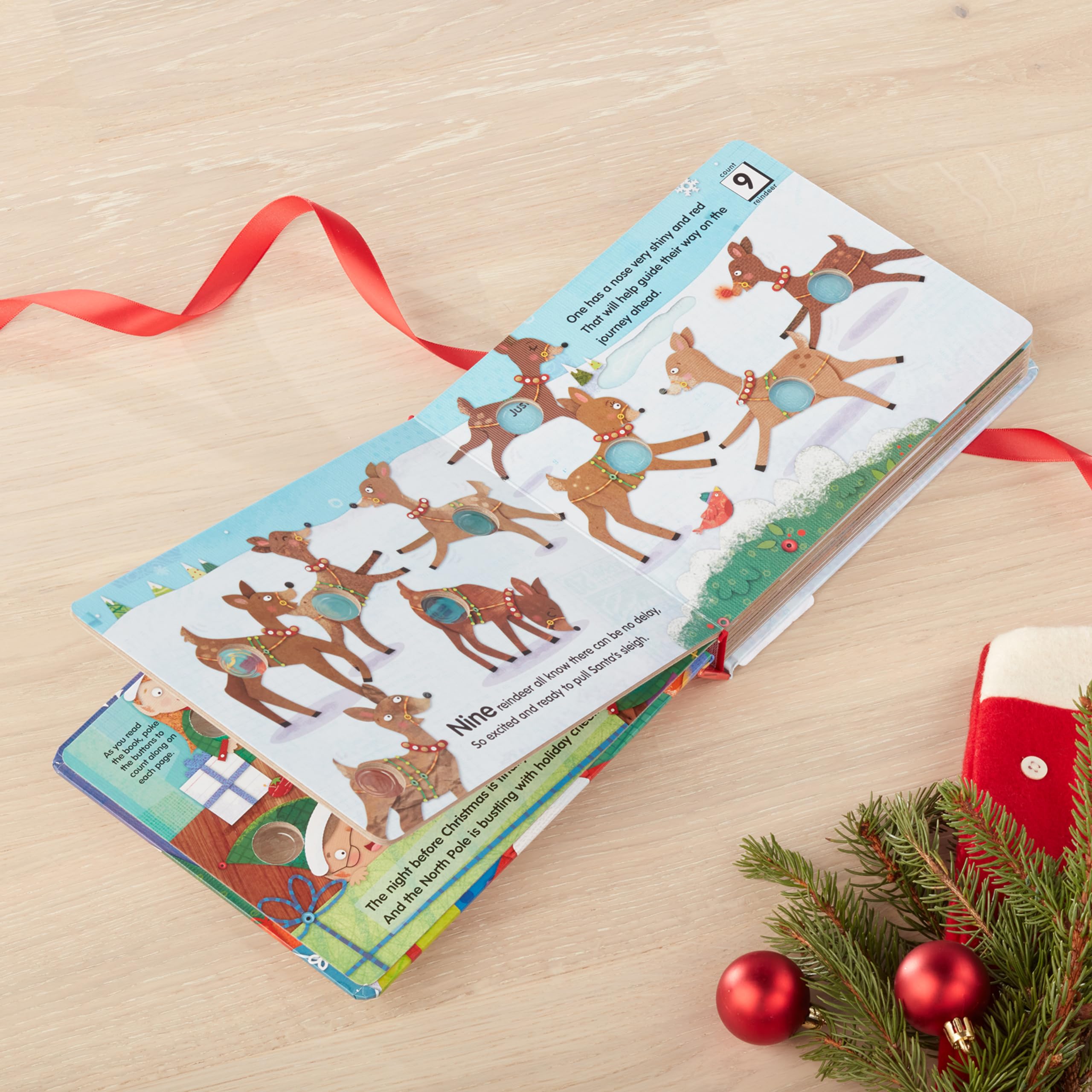 Melissa & Doug Children's Book - Poke-a-Dot:The Night Before Christmas (Board Book with Buttons to Pop) Pop It Fun for Ages 3+