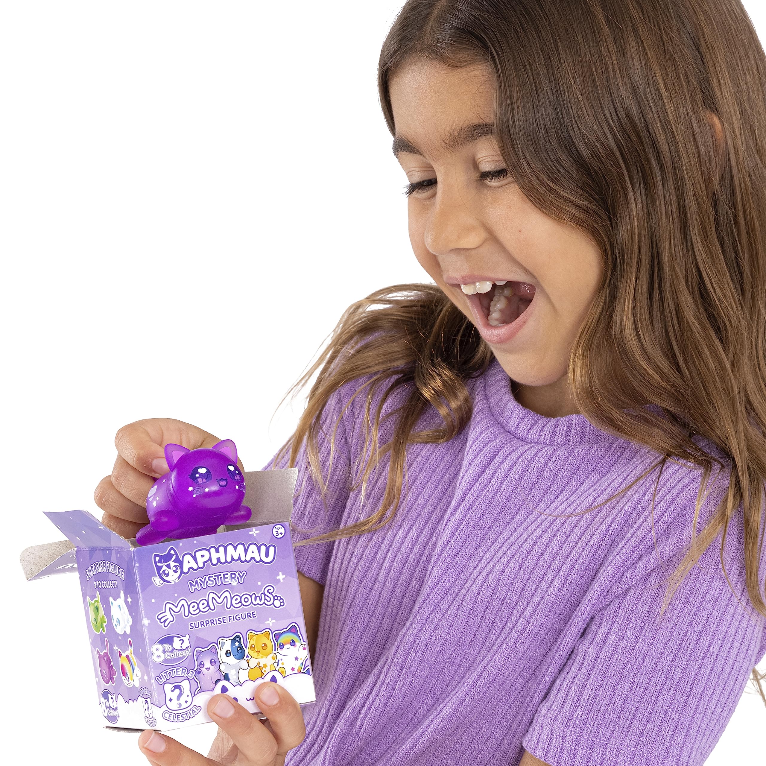 Aphmau Mystery MeeMeows Surprise Figures 6 Pack; Wildy Popular; 8 Possible Mini MeeMeows Figures to Collect, Including Donut / Fairy & Mermaid Cat