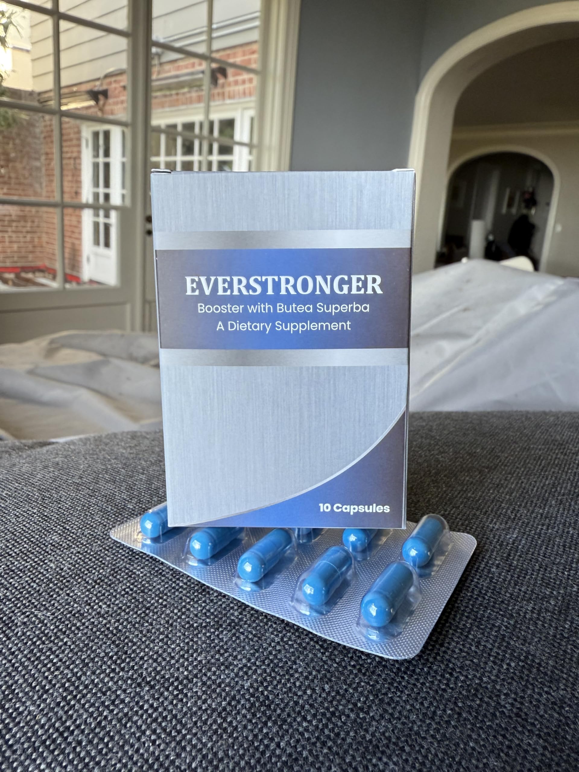 EVERSTRONGER Men’s Vitality Supplement with Butea Superba – Helps Boost Energy, Strength, and Endurance – 10-Pack