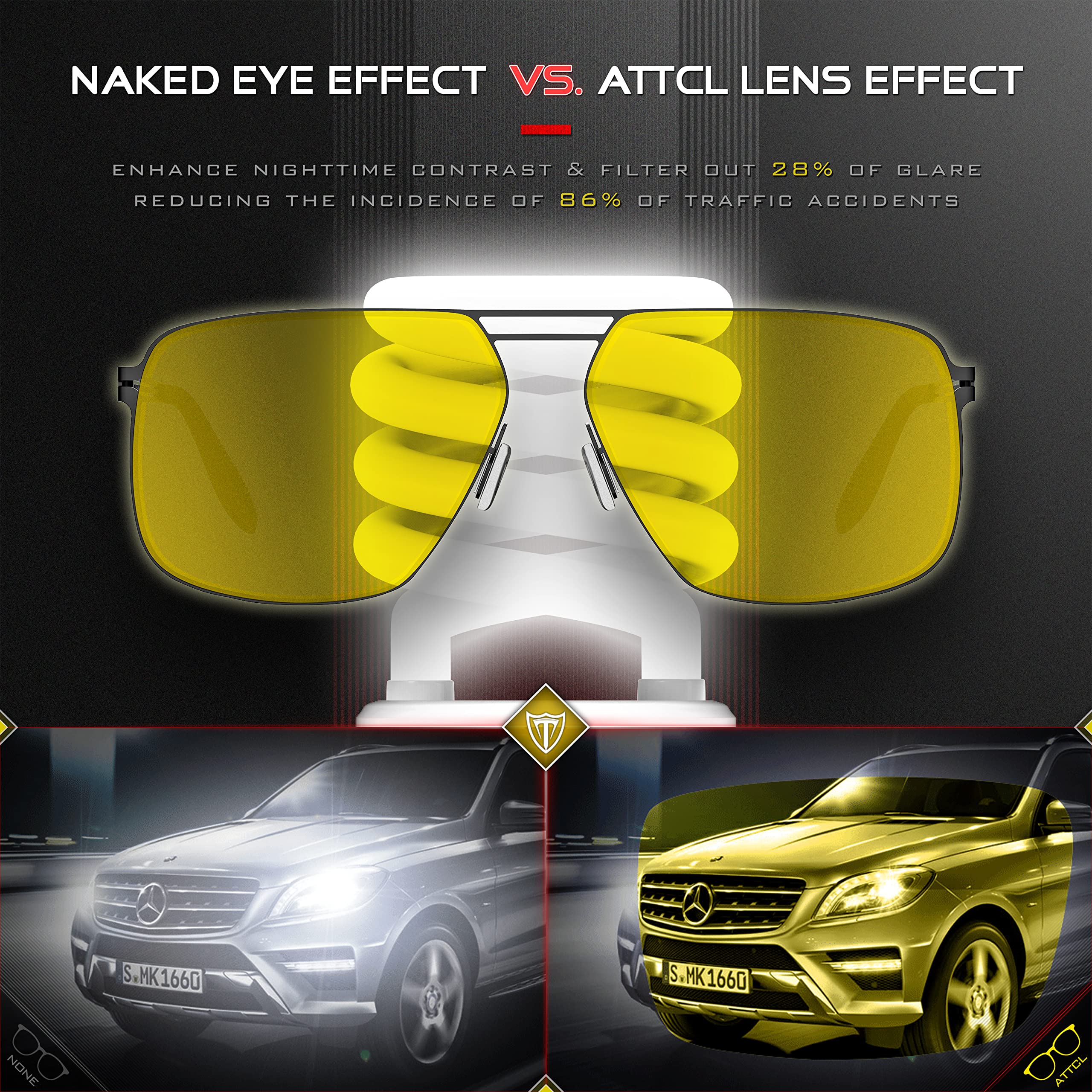 Polarized Sunglasses for Men Square Steel Frame UV400 Lightweight Driving Outdoor Use 9771-yeshi
