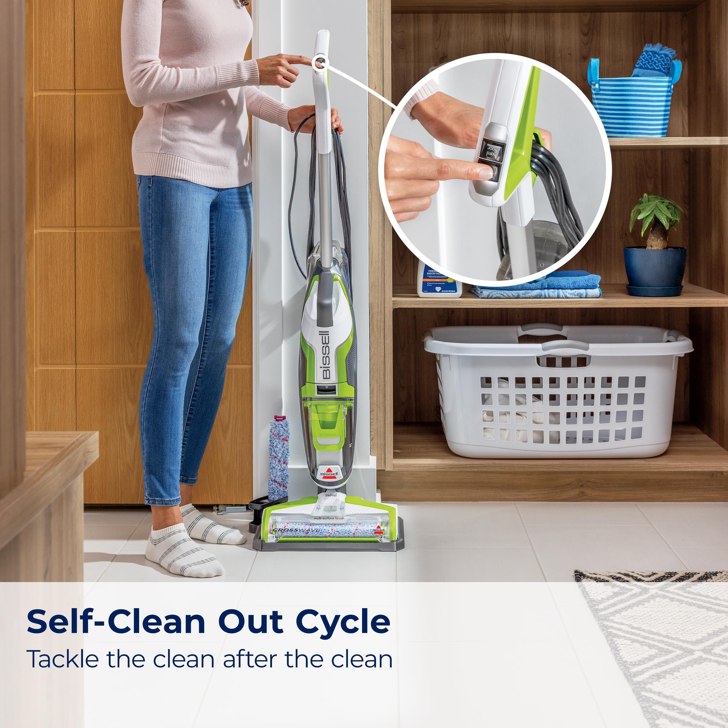 Bissell CrossWave Floor and Area Rug Cleaner, Wet-Dry Vacuum, 3888A