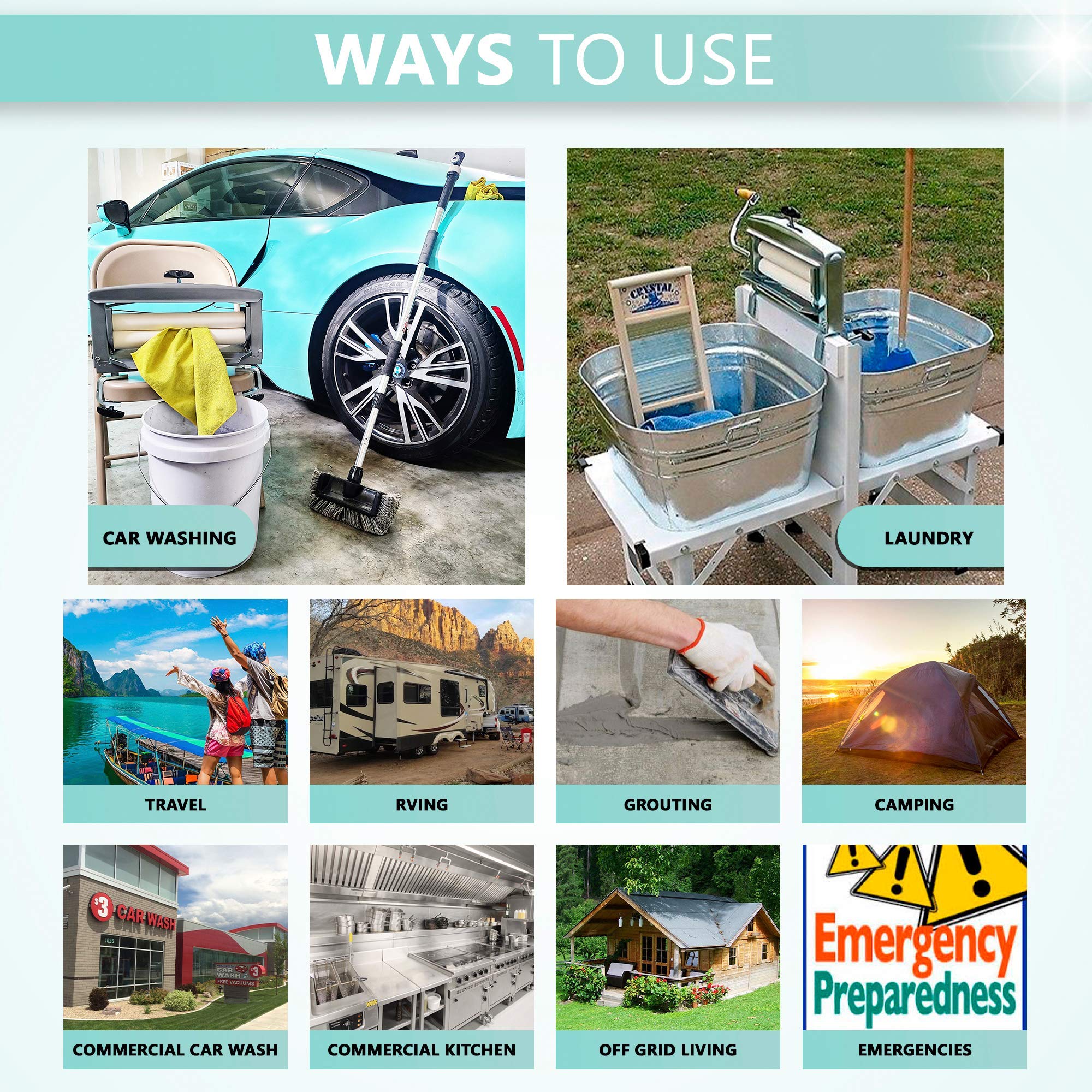 Calliger Clothes Wringer - Better Moisture Removal than Portable Washing Machine/Portable Dryer - Heavy Duty Off Grid Perfect Towel/Laundry Wringer for Chamois Cloth, Tile Sponge, etc.