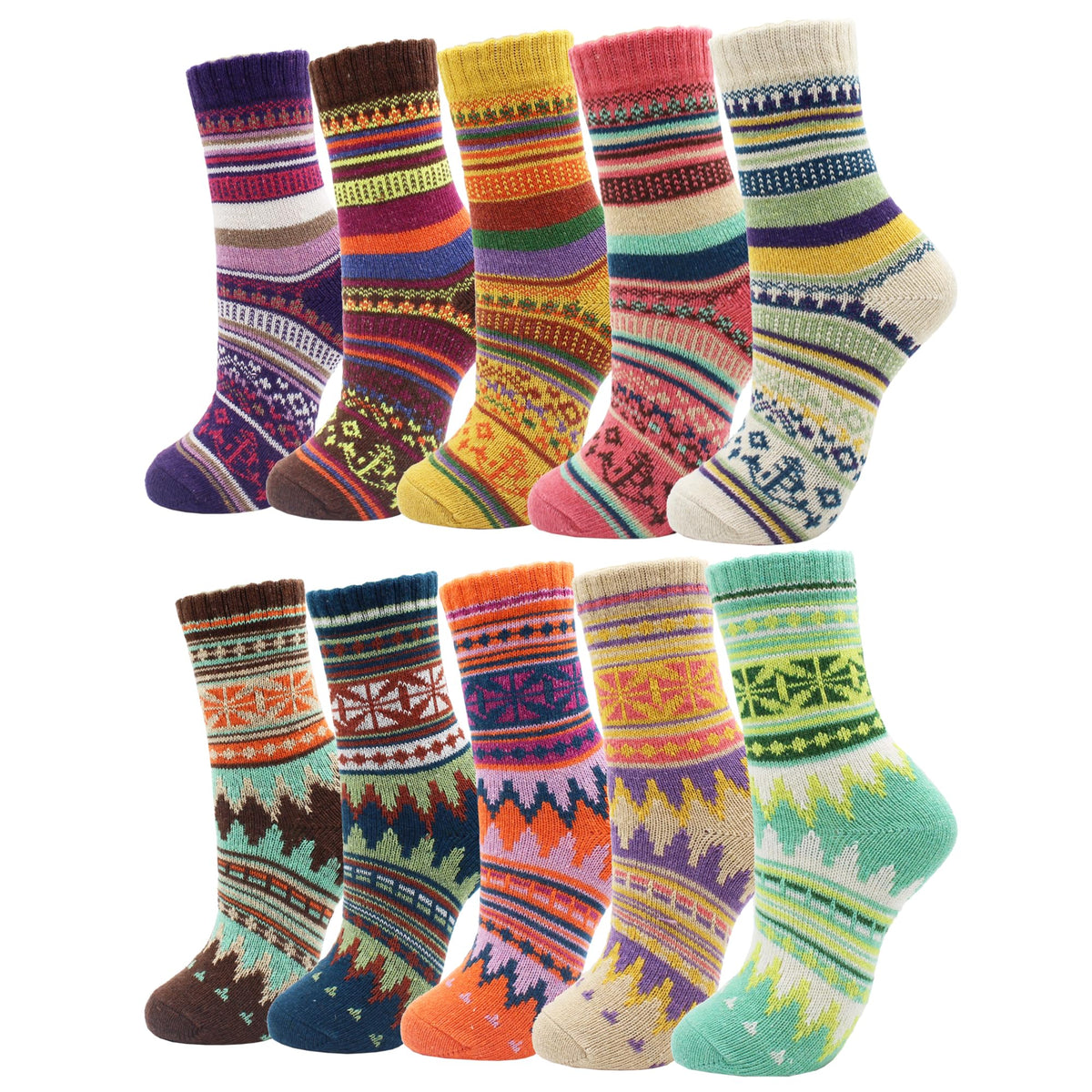 GLCMXMART wool socks for women, warm thermal thick winter socks for women cold weather, gift for women her