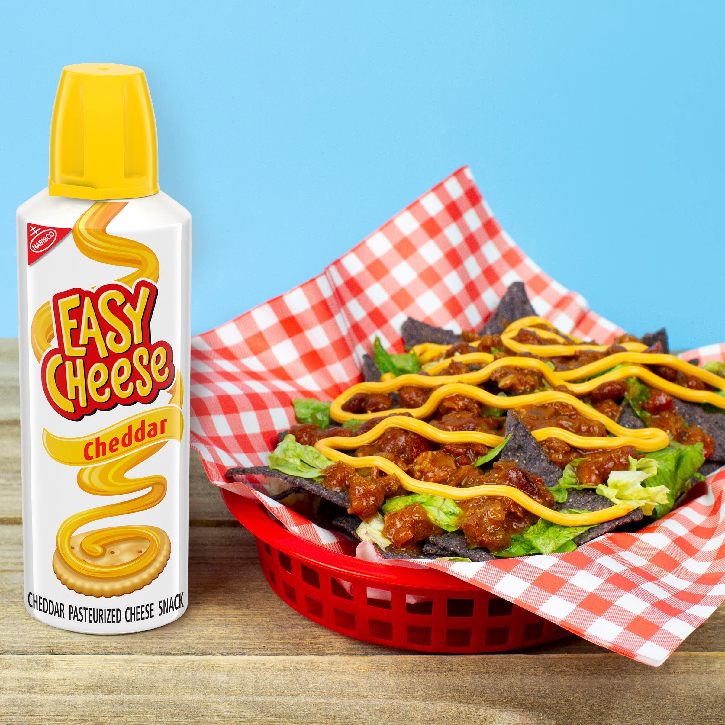 Easy Cheese Cheddar Cheese Snack, 8 oz