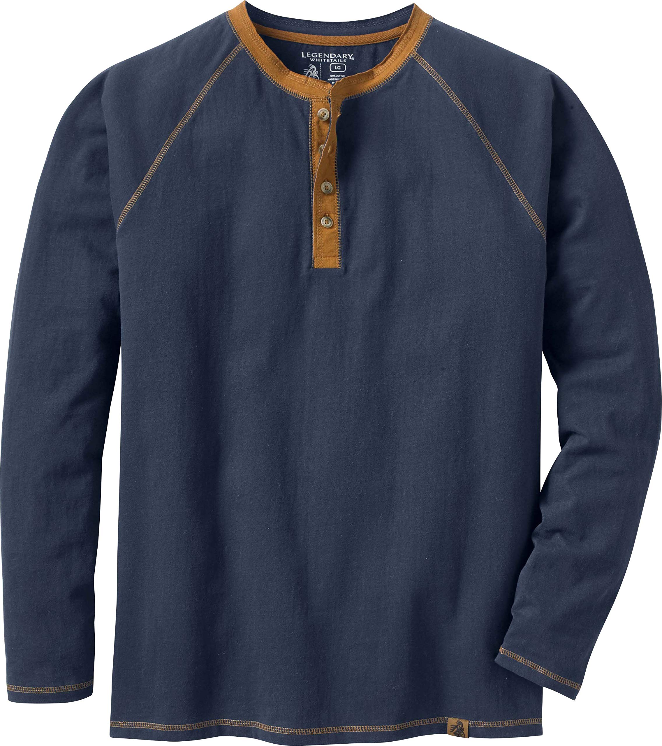 Legendary Whitetails Men's Recluse Henley, Navy, X-Large