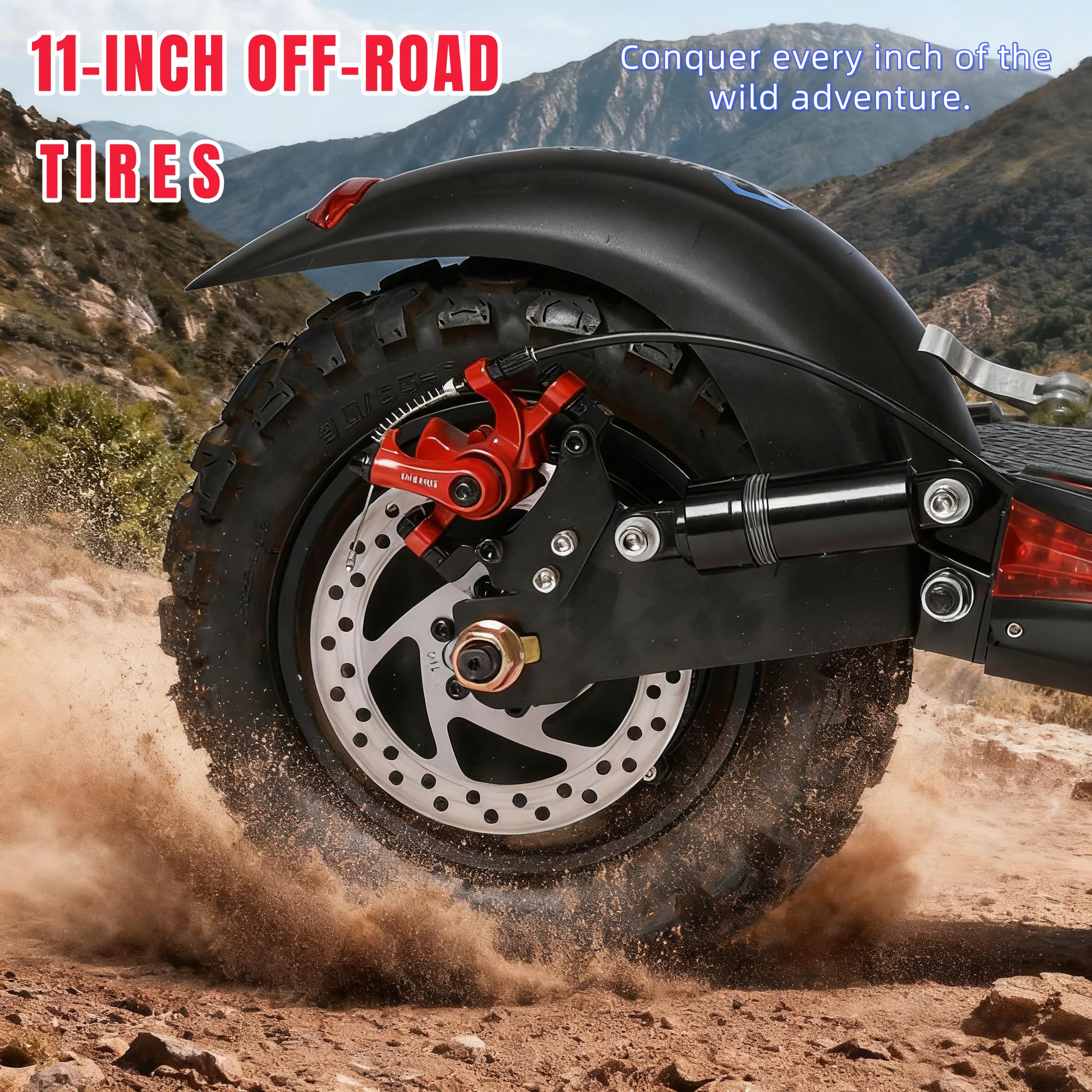 Electric Scooter Adults, 34 Mph Max Speed, 11" Off-Road Tires,48V 18AH Big Battery, 31 Miles Long Range, 1200W Motor, Dual Braking System,Folding Commuter E Scooter