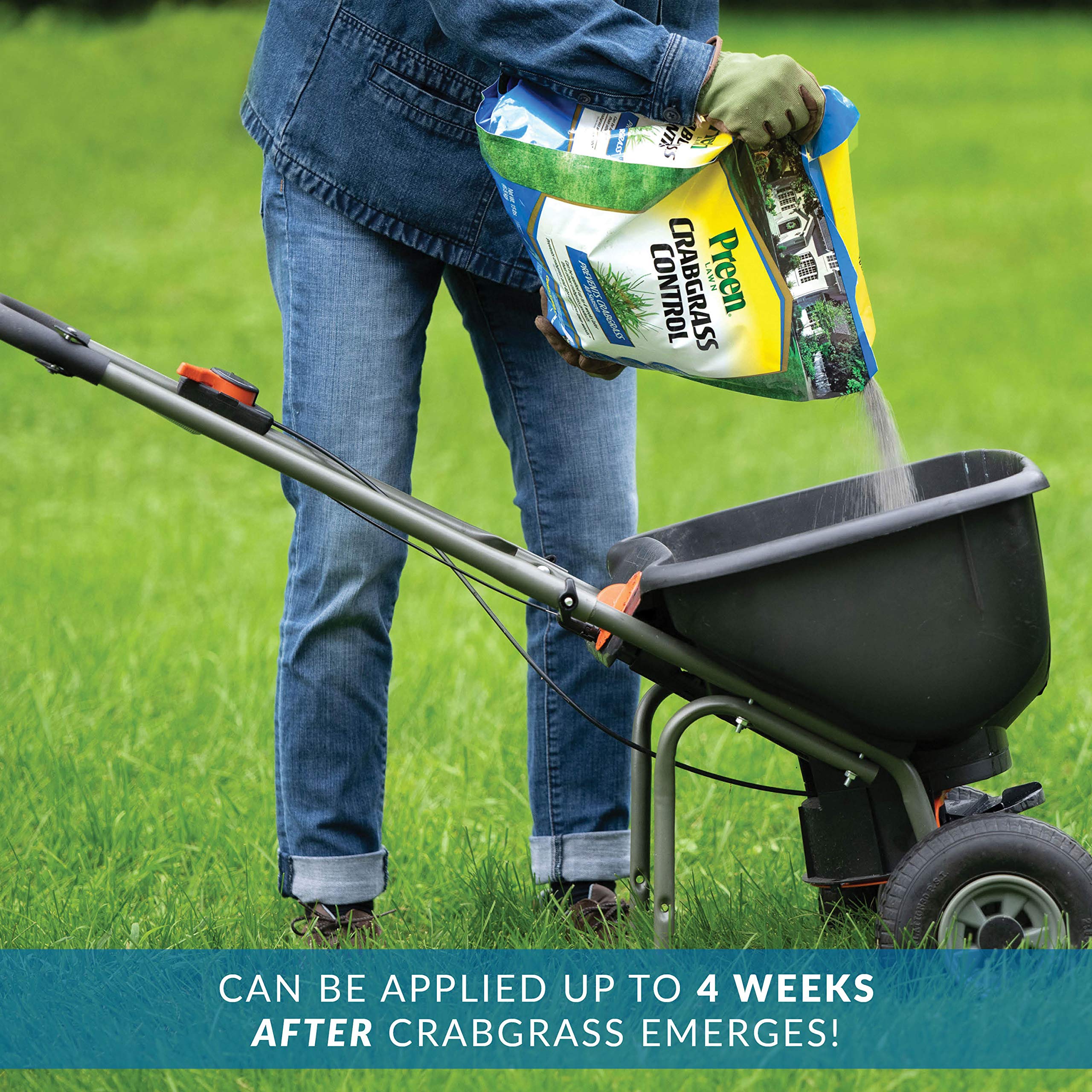 Preen 2464064 Crabgrass Control Lawn, 15 lb, Covers 5,000 sq. ft