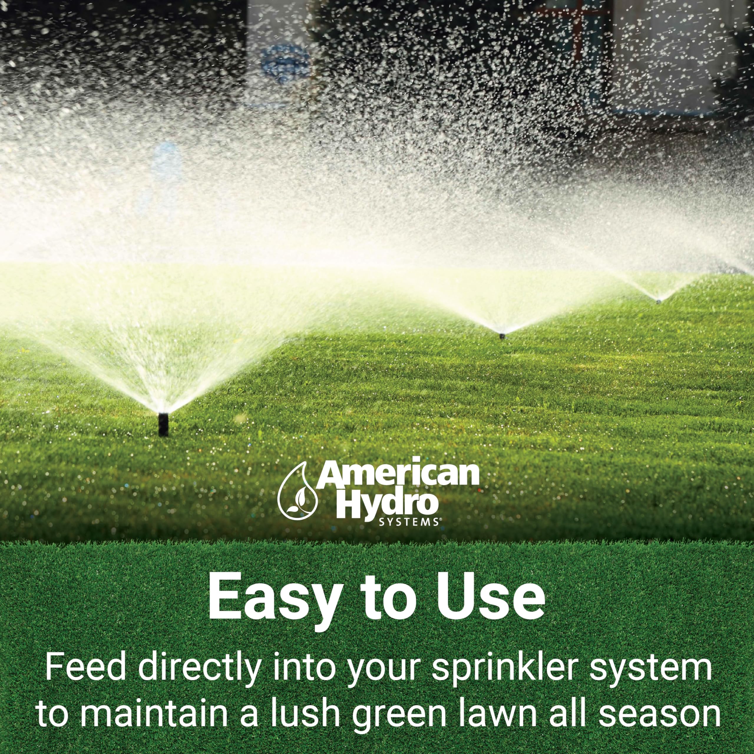 American Hydro Systems GrassSoGreen Maintenance Formula, Grass and Landscape Fertilizer, 1 Gallon Bottle