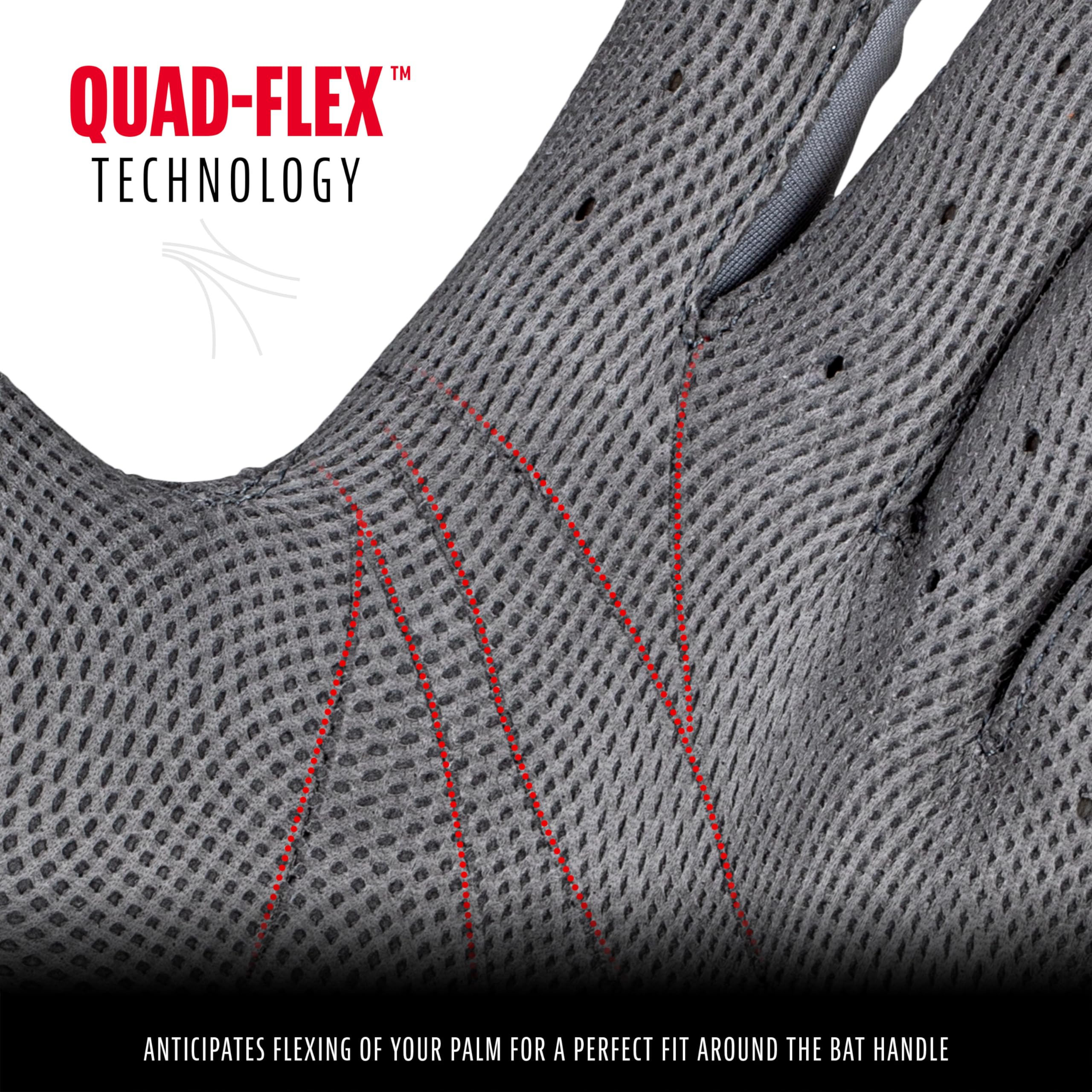 Franklin Sports CFX Pro Batting Gloves - Official MLB Baseball Softball Gloves - Premium Leather - Adult Small - Gray Chrome