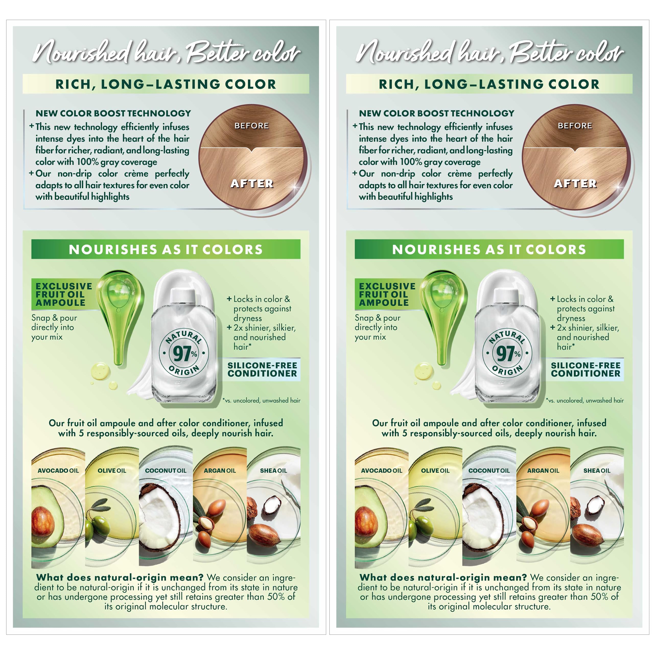 Garnier Hair Color Nutrisse Nourishing Creme, 100 Extra-Light Natural Blonde (Chamomile) Permanent Hair Dye, 2 Count (Packaging May Vary)