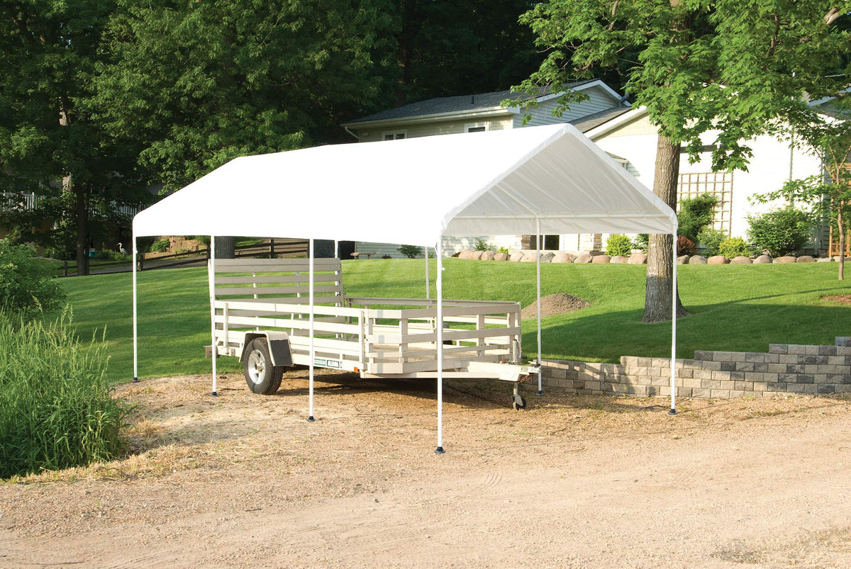 ShelterLogic 10' x 20' MaxAP 8 Leg Outdoor Gazebo or Heavy Duty Steel Canopy, White