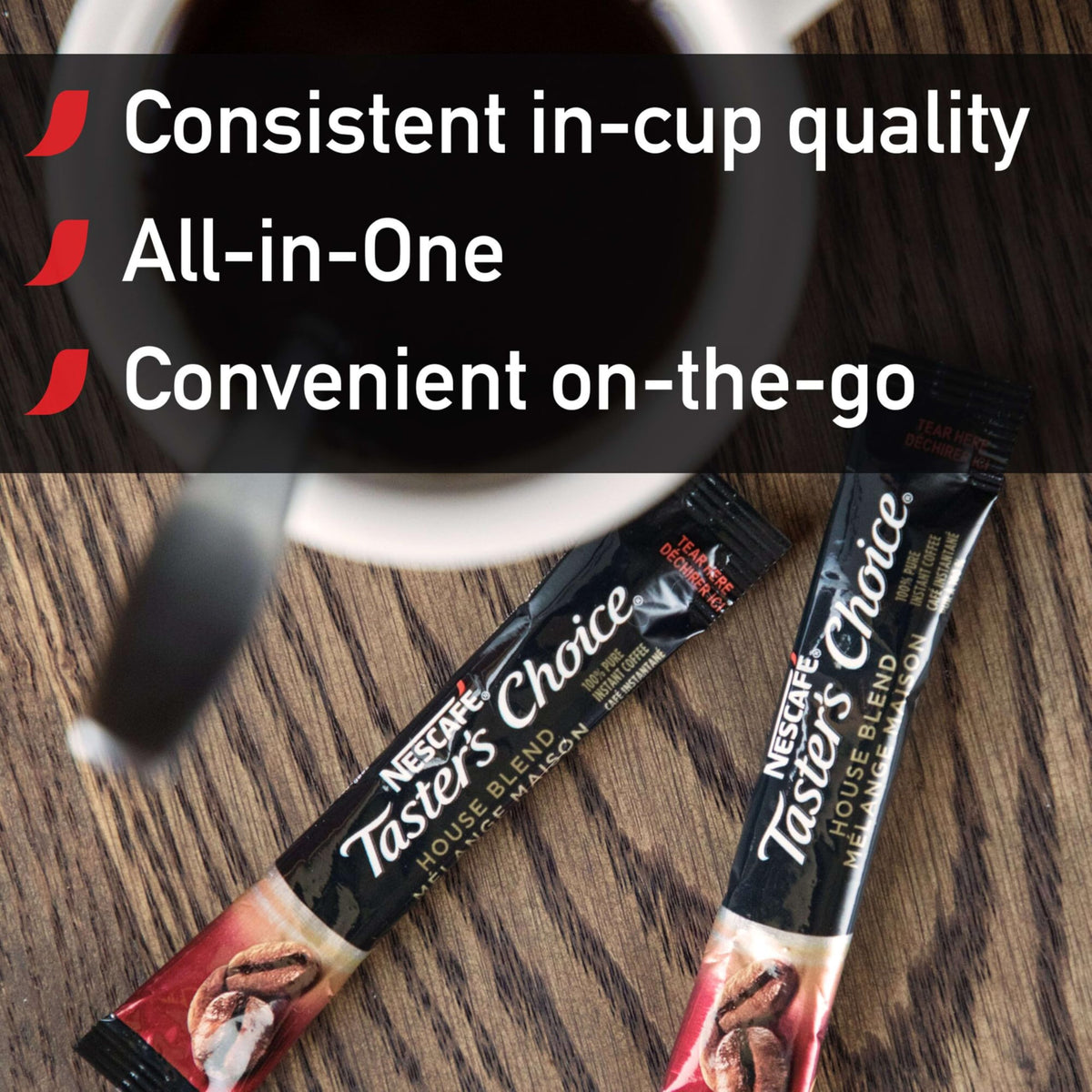 Nescafe Instant Coffee Packets, Taster's Choice Light Roast, 1.7 g Singles (Pack of 80)